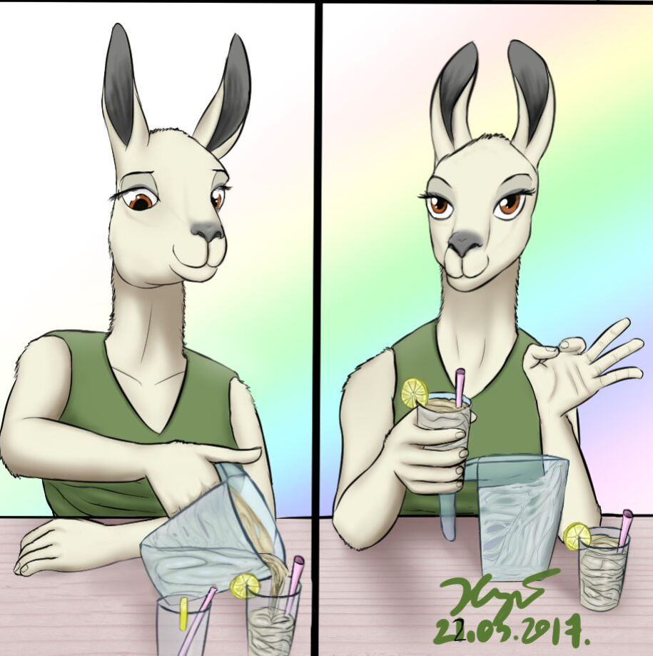 [Refe2 (Xyi)] The Organic Vegan Smoothie by a Llama + Extras