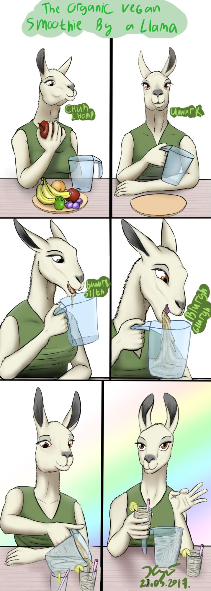 [Refe2 (Xyi)] The Organic Vegan Smoothie by a Llama + Extras