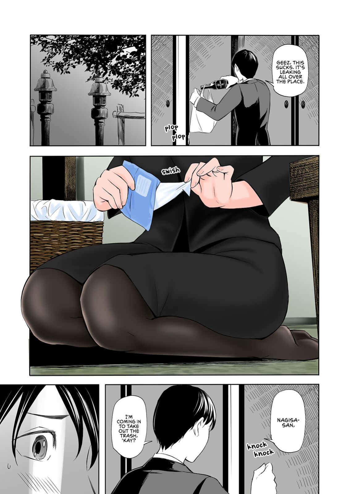 [Gomikasu Tarou] Mofuku Miboujin no Erohon desu | This is a Fap Book ft. a widow in her mourning dress [Fap It Scans]