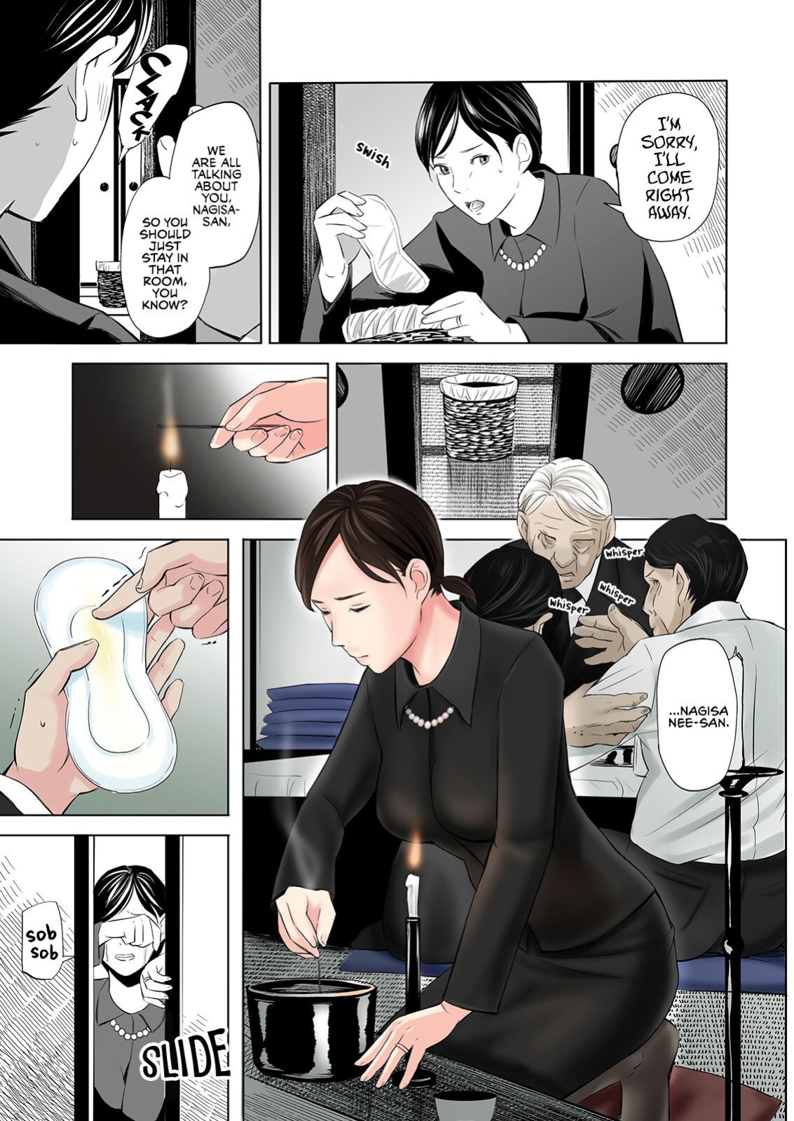 [Gomikasu Tarou] Mofuku Miboujin no Erohon desu | This is a Fap Book ft. a widow in her mourning dress [Fap It Scans]
