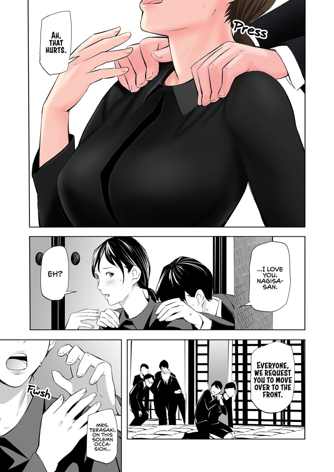 [Gomikasu Tarou] Mofuku Miboujin no Erohon desu | This is a Fap Book ft. a widow in her mourning dress [Fap It Scans]