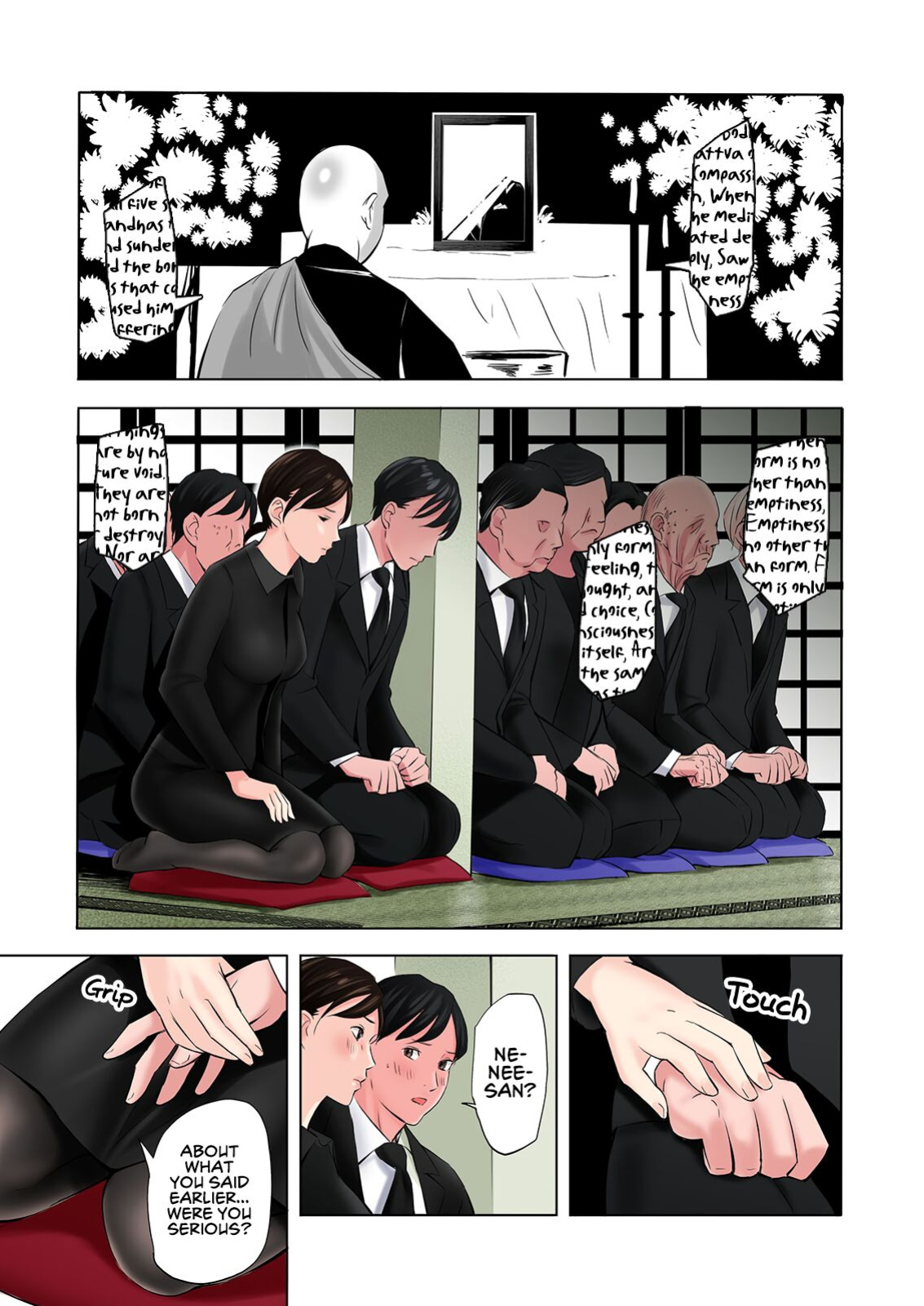 [Gomikasu Tarou] Mofuku Miboujin no Erohon desu | This is a Fap Book ft. a widow in her mourning dress [Fap It Scans]