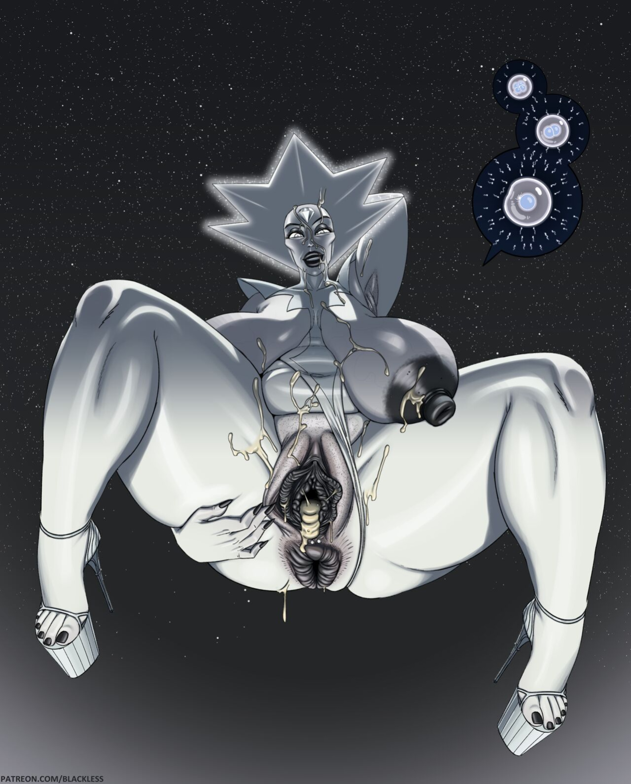 [Blackless] White Diamond Showing The Jewel (Steven Universe)