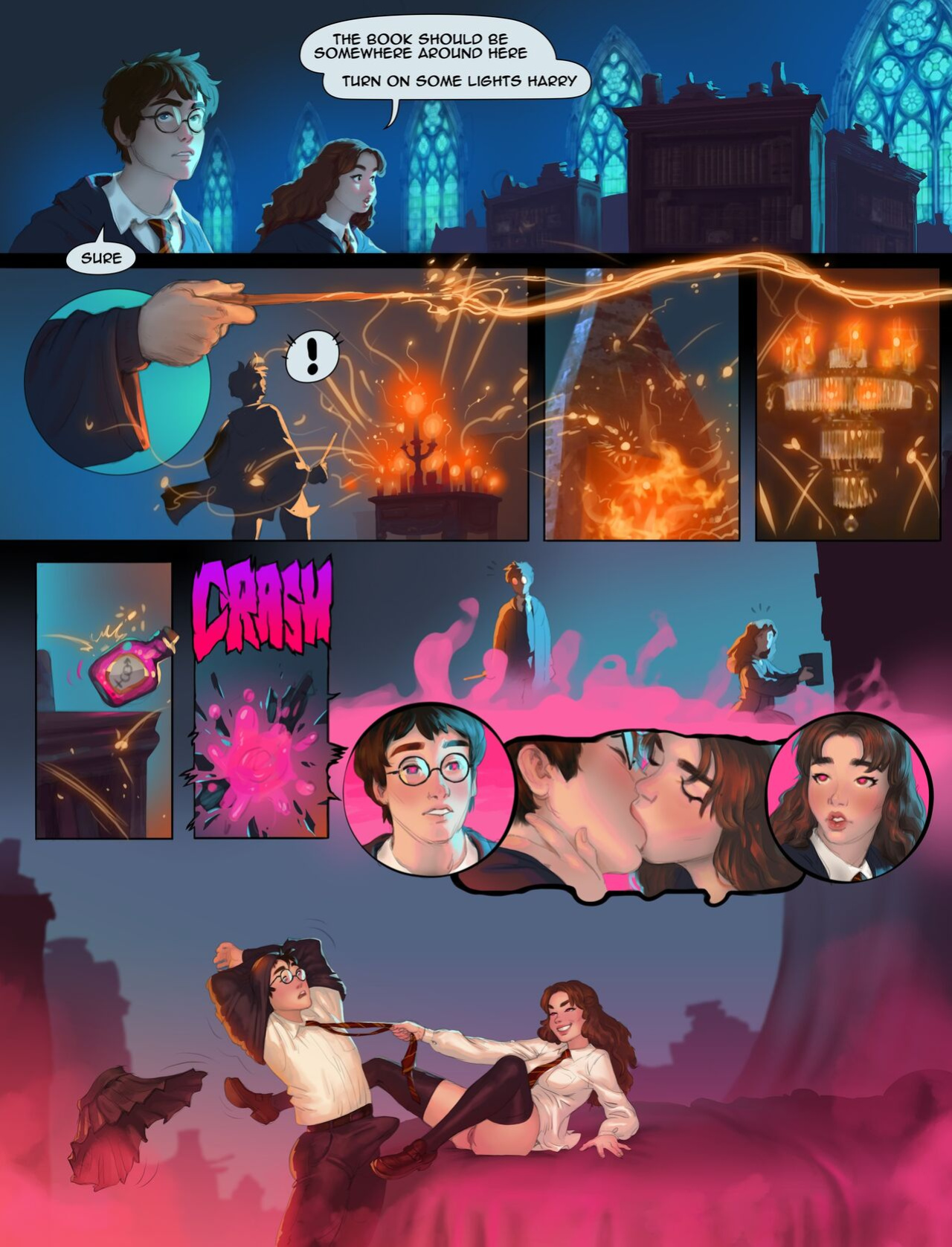 [Joixxx] Harry and Hermione in the Room of Requirements (Harry Potter)