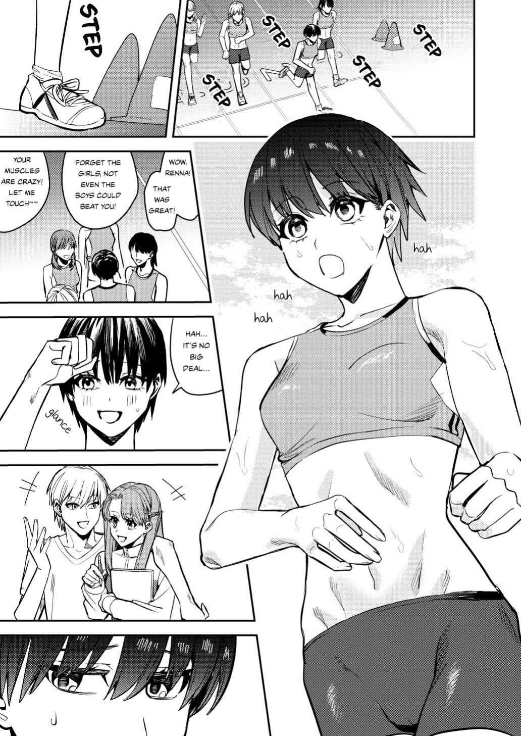 [Amuai Okashi Seisakusho (Betty)] Rikujoubu no Ore ga Onna ni sarete Kairaku ni Ochiteiku Ohanashi | How I Was Turned Into A Woman, Left The Track Team, And Became A Slut {Sankaku Scans}