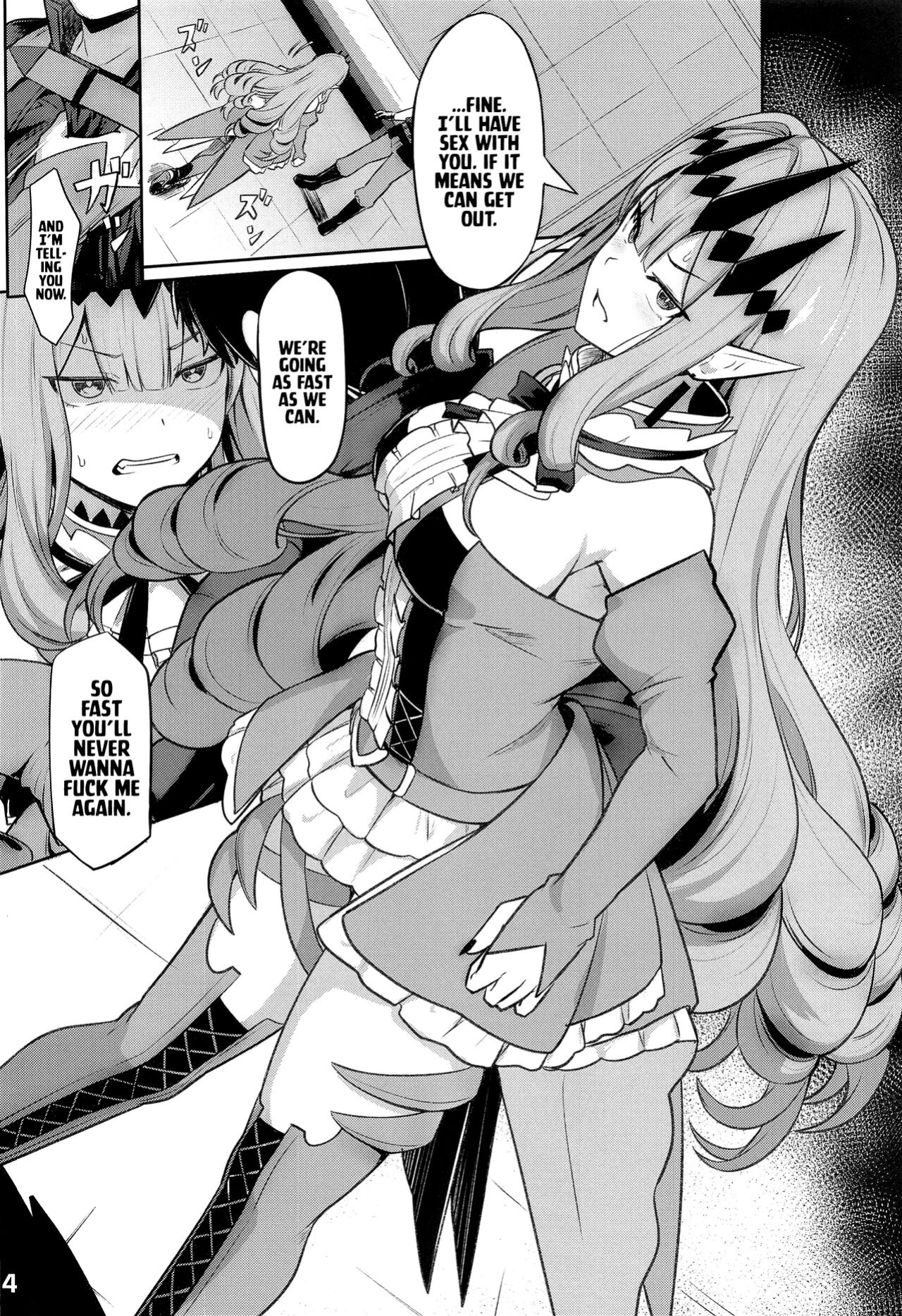 (C100) [Ohanabatake (Siseki Hirame)] Baobhan Sith to SEX Shinai to Derarenai Heya | Baobhan Sith and I Need to Have Sex or Else We Can't Leave This Room! (Fate/Grand Order) [Kyuume]