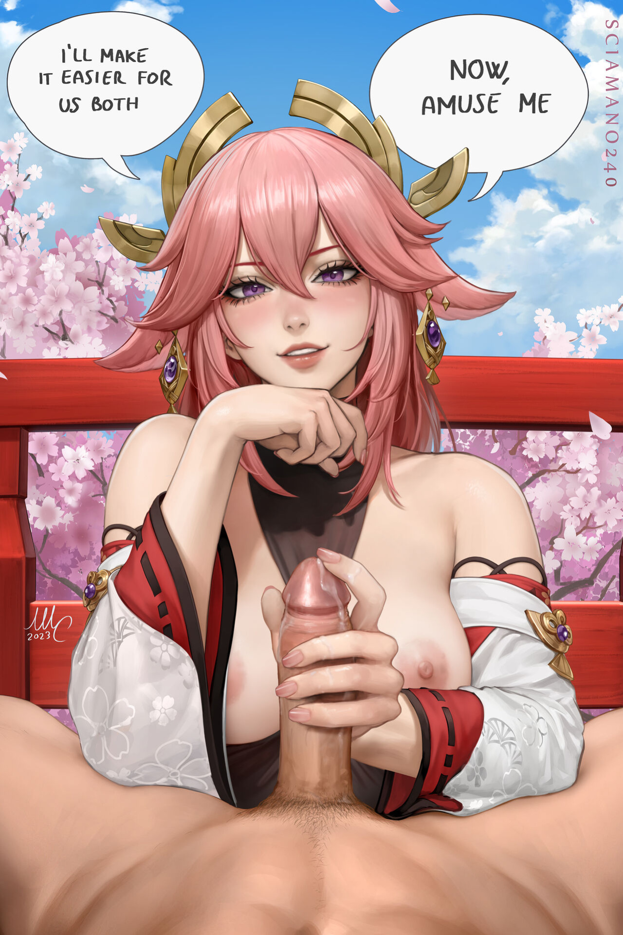 Sciamano240 Yae Miko HandSake (Genshin Impact)