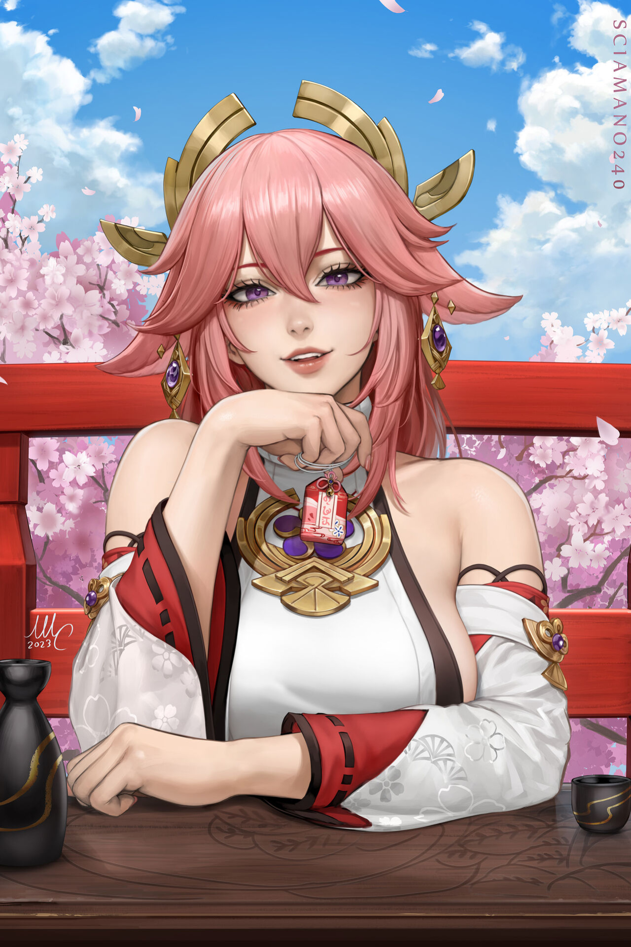 Sciamano240 Yae Miko HandSake (Genshin Impact)