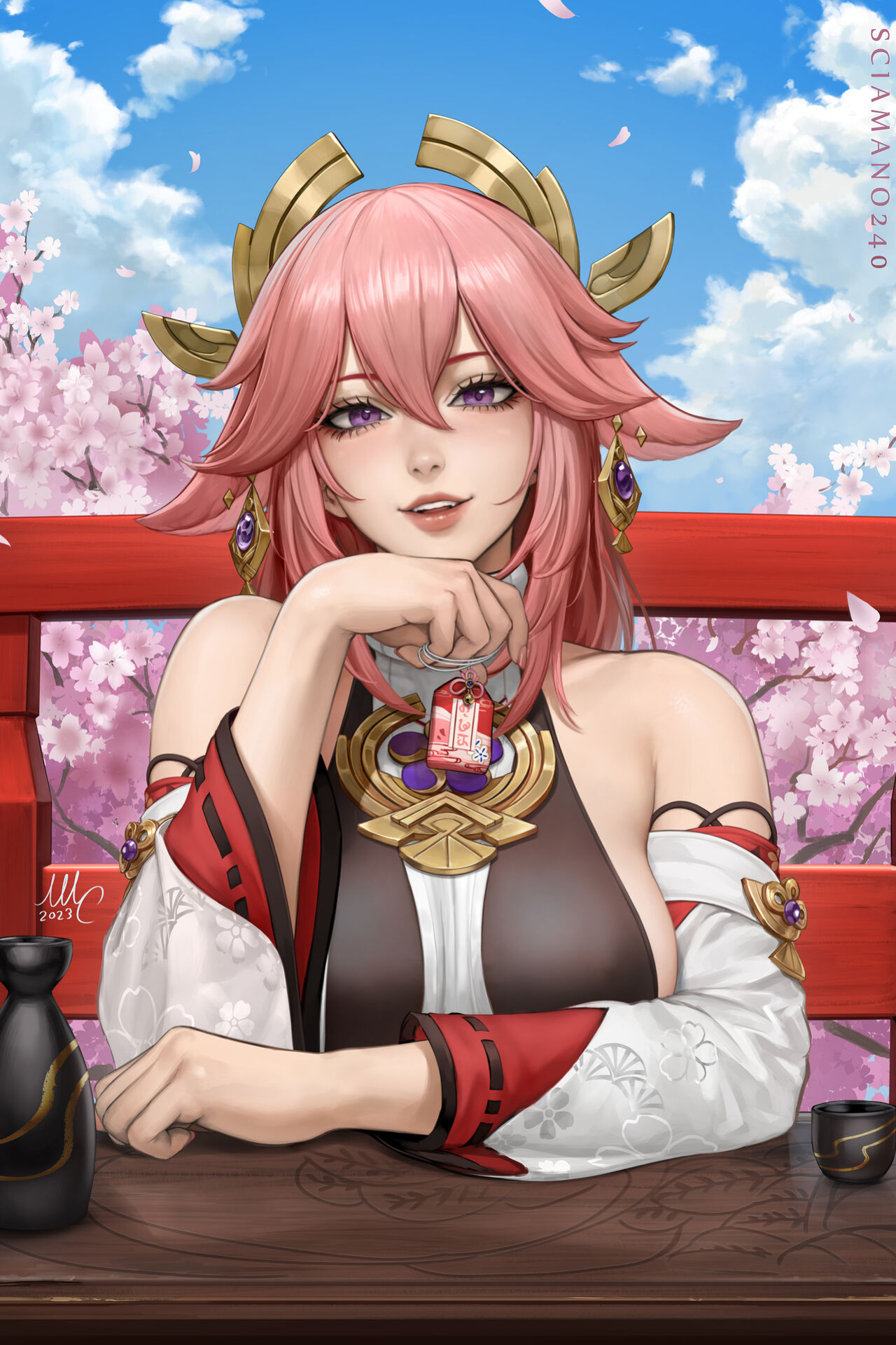 Sciamano240 Yae Miko HandSake (Genshin Impact)