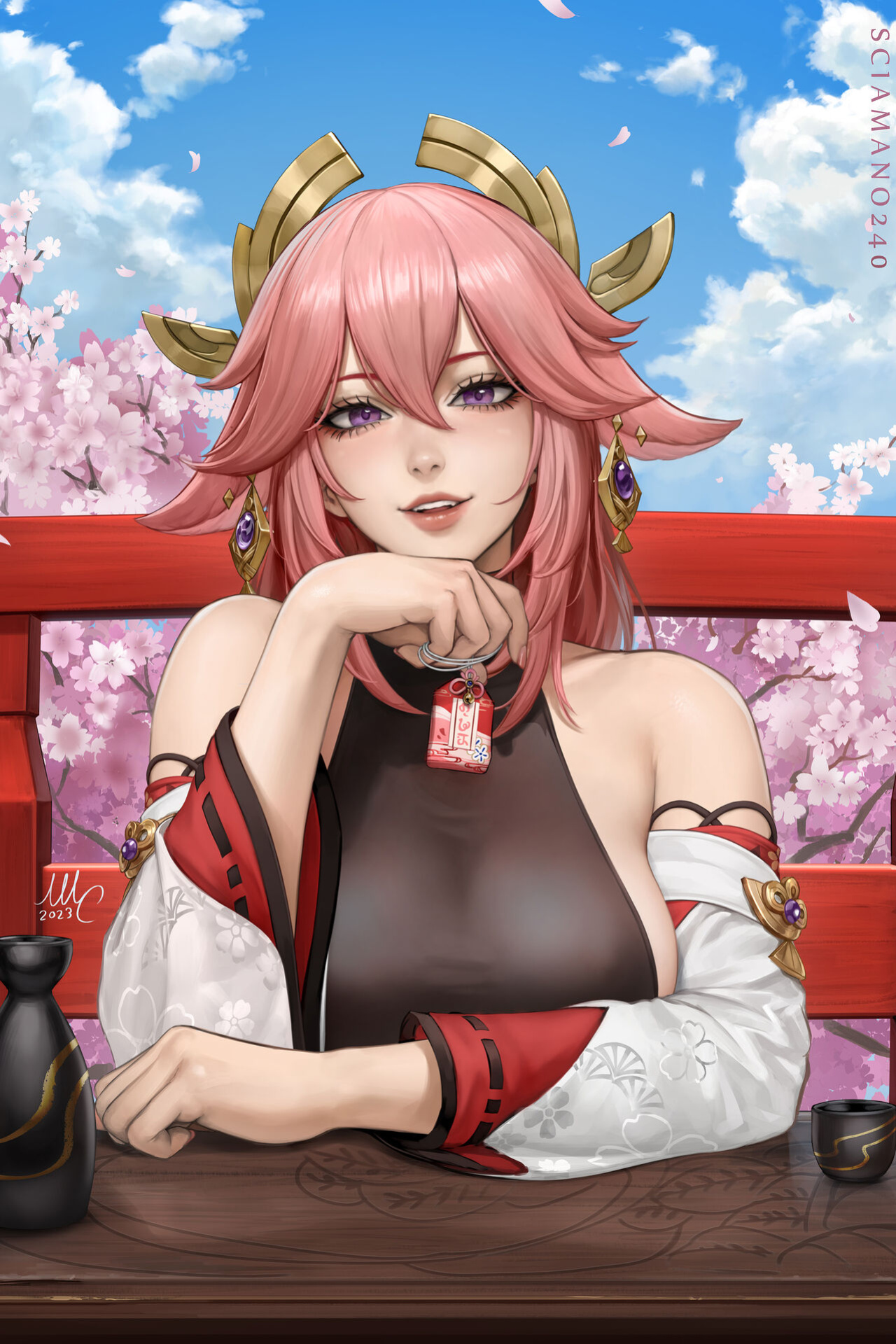 Sciamano240 Yae Miko HandSake (Genshin Impact)