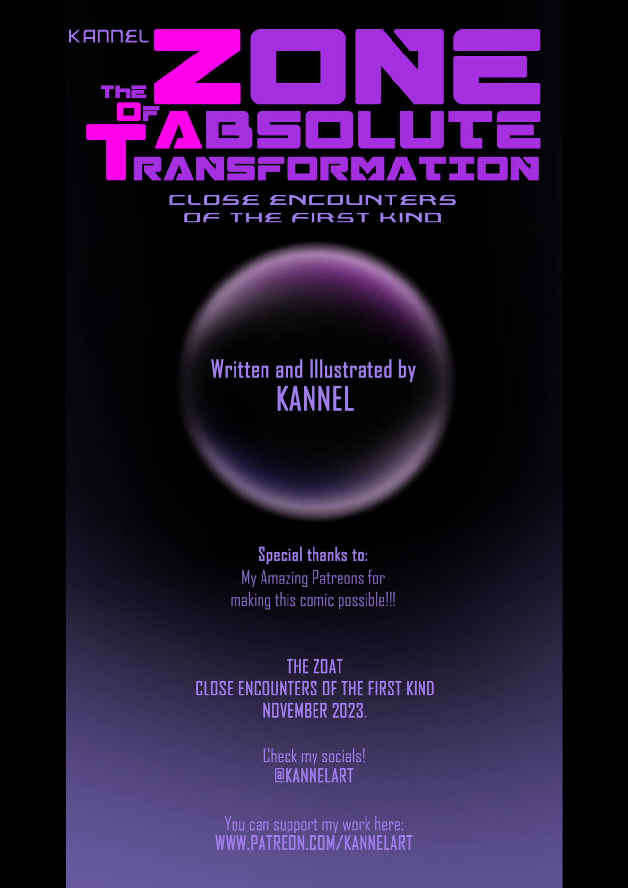[Kannel] The Zone of Absolute Transformation: Close Encounters of the First Kind