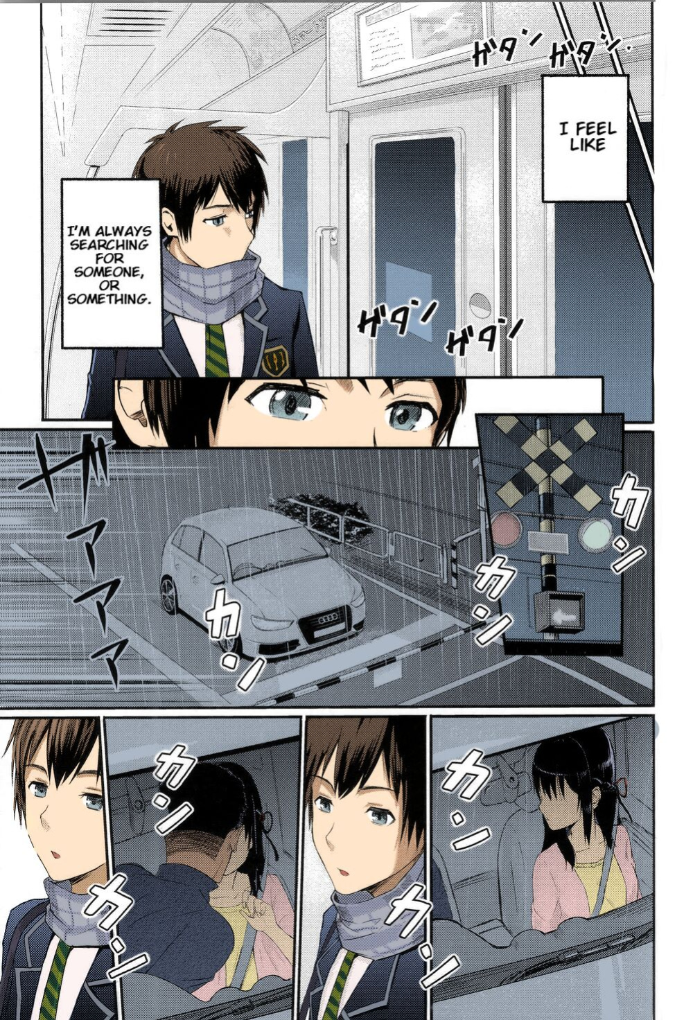 Kimi no Na wa. - & and & - Mitsuha Miyamziu & Teshigawara Katsuhiko (Coelacanth) (colored by mikakucoloring)