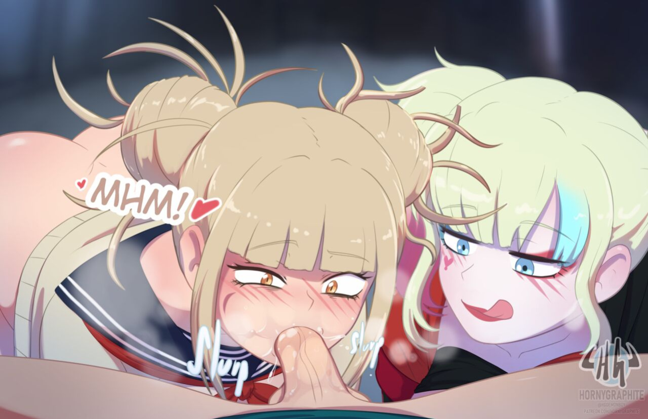 [Hornygraphite] Himiko x Harley x Deku