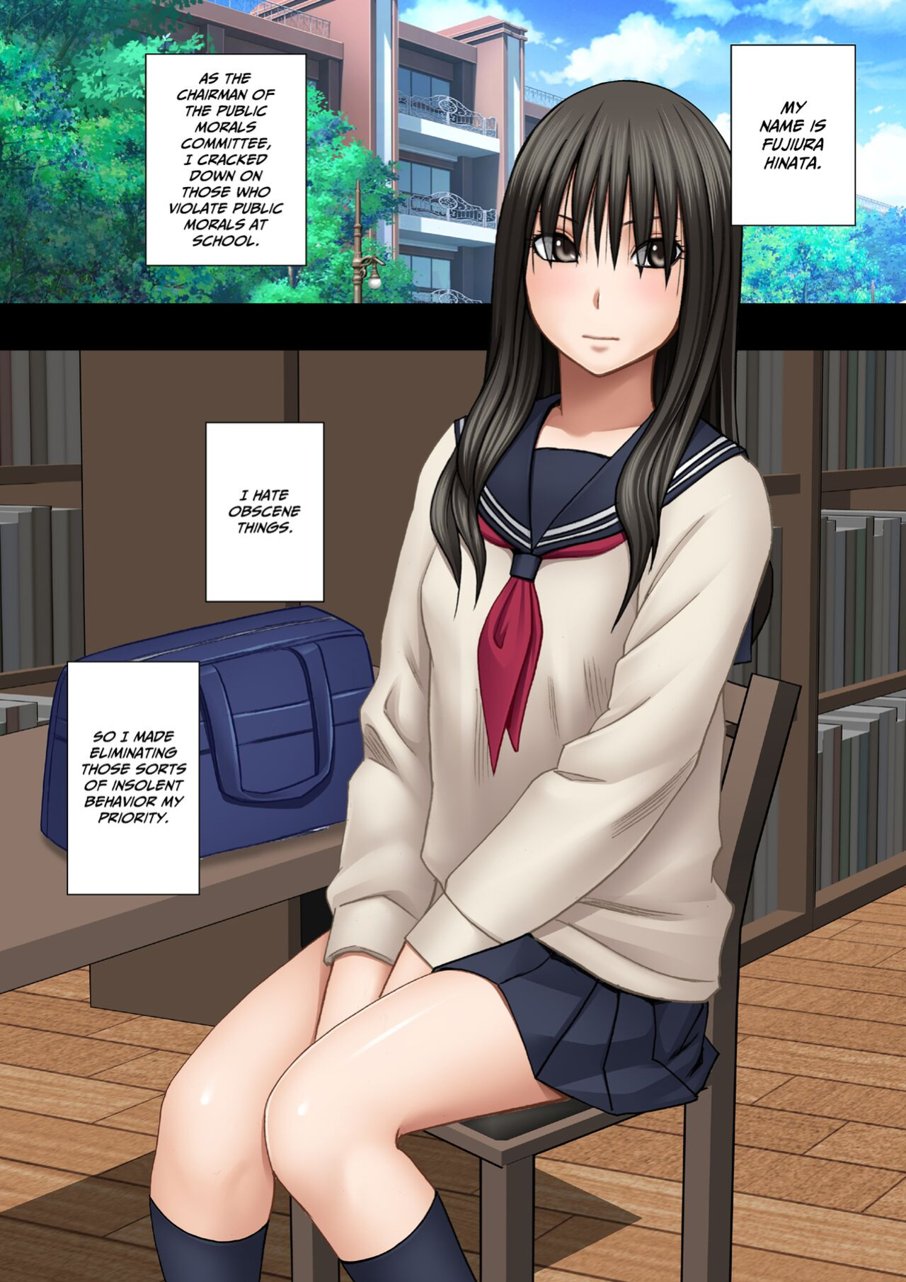 [Crimson] Fuuki Iinchou Fujiura Hinata Oppai Pub Hen | Public Morals Chairman Fujiura ~Boob Pub Chapter~ [CulturedCommissions]