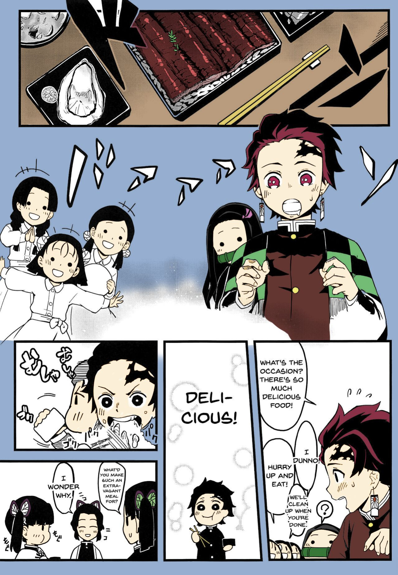 (C97) [San Se Fang (NekoWeapons)] Oniimo no Nin | Demon Sister's Pregnancy (Kimetsu no Yaiba) [Colorized]