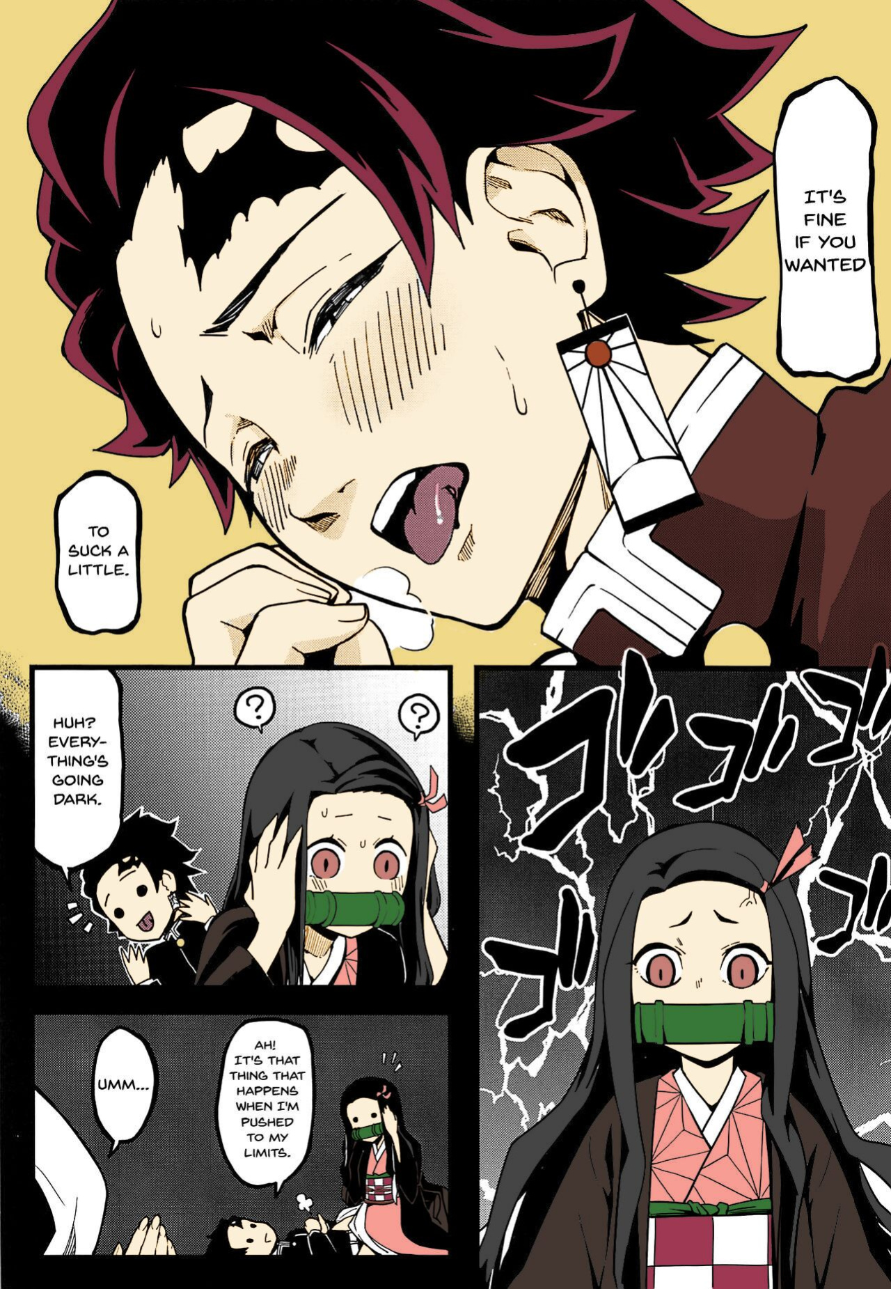 (C97) [San Se Fang (NekoWeapons)] Oniimo no Nin | Demon Sister's Pregnancy (Kimetsu no Yaiba) [Colorized]