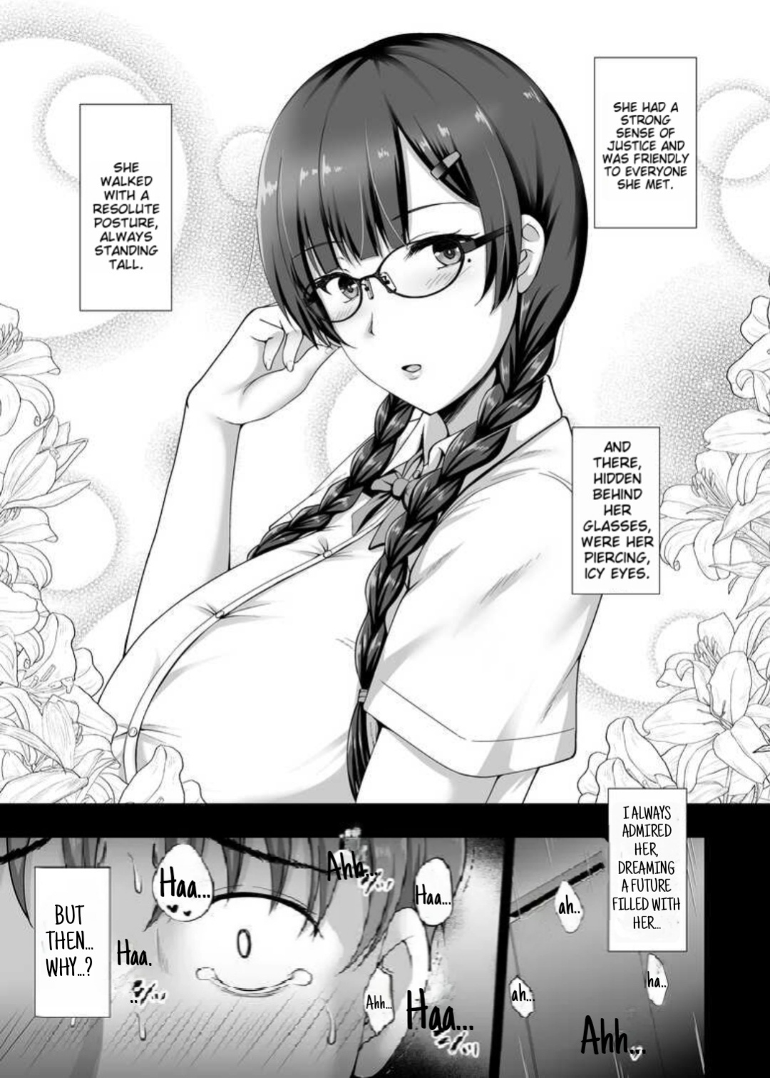 [Taishou Romanesque (Toono Suika)] Why she took off her glasses ~The Unrequited Love of the Class President with Huge Tits who allowed herself to be Manipulated by her Boyfriend~ [NekoCreme]