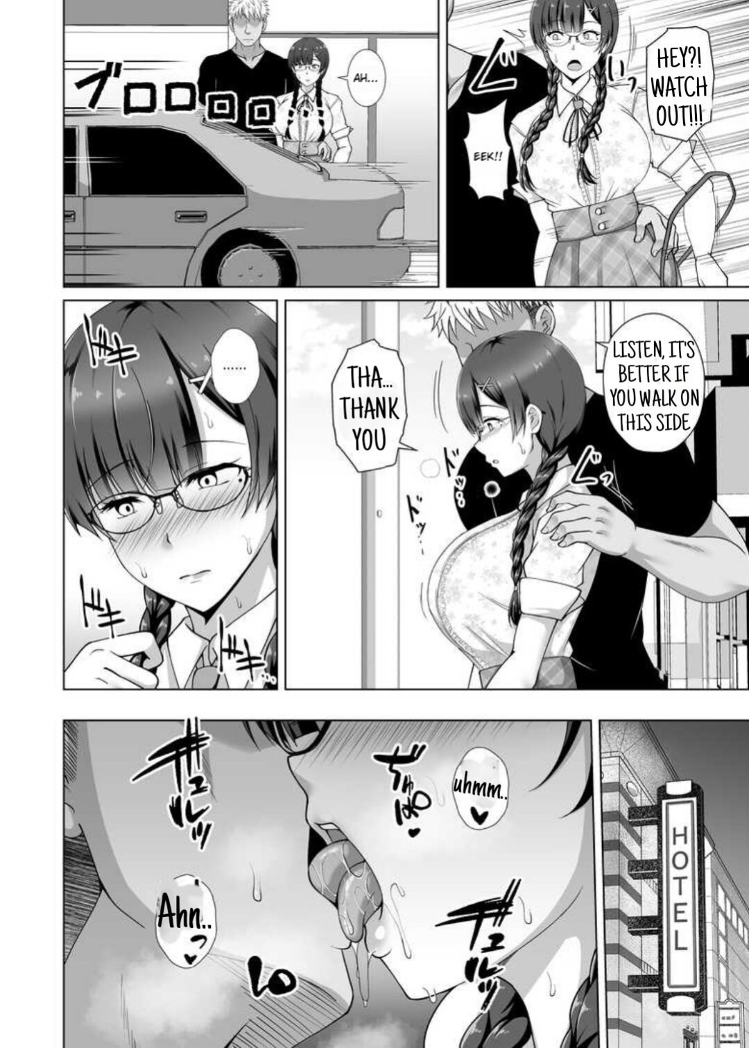 [Taishou Romanesque (Toono Suika)] Why she took off her glasses ~The Unrequited Love of the Class President with Huge Tits who allowed herself to be Manipulated by her Boyfriend~ [NekoCreme]