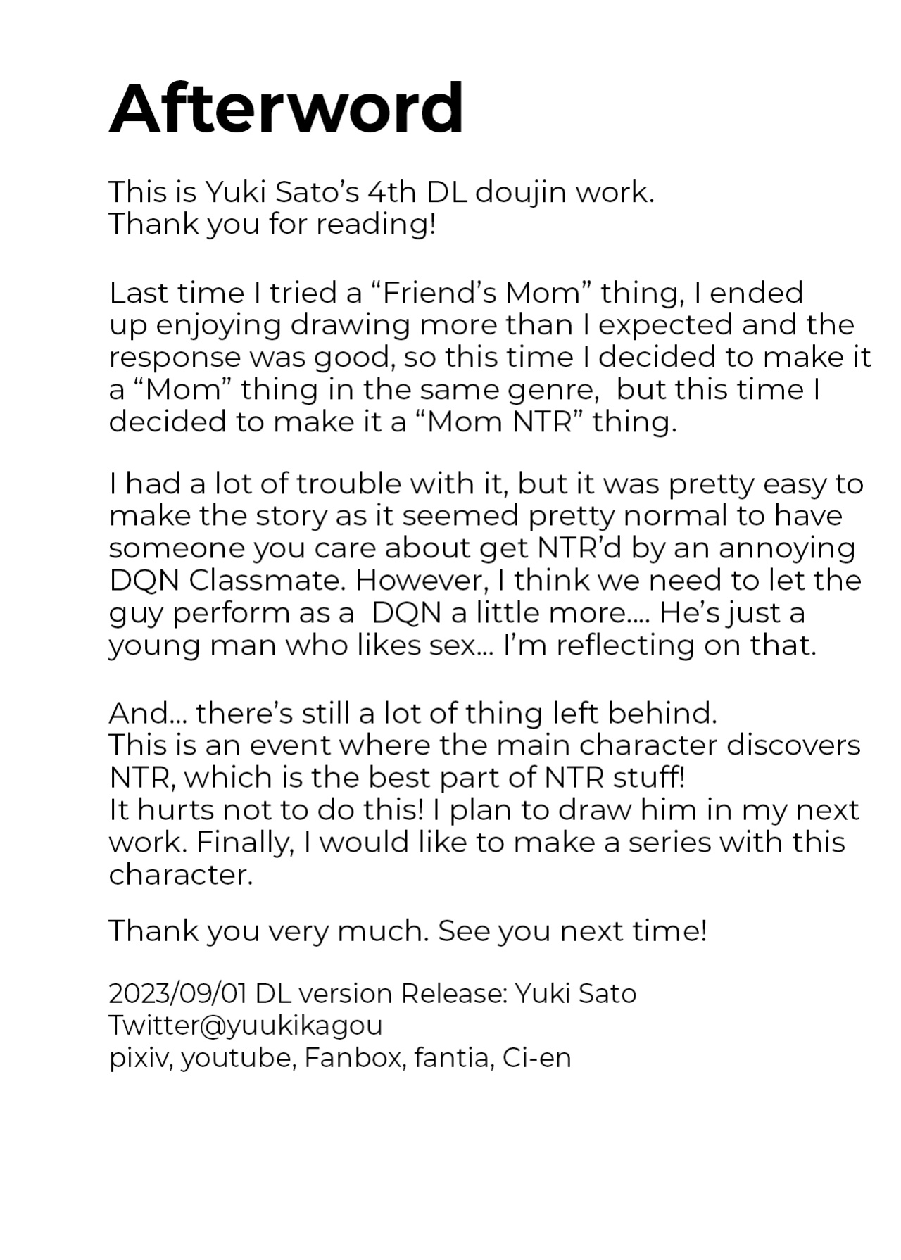 [Yuuki Kagoubutsu (Satou Yu-ki)] My mother who gets angry easily was NTR'd by an annoying DQN junior [Bamboozalator]