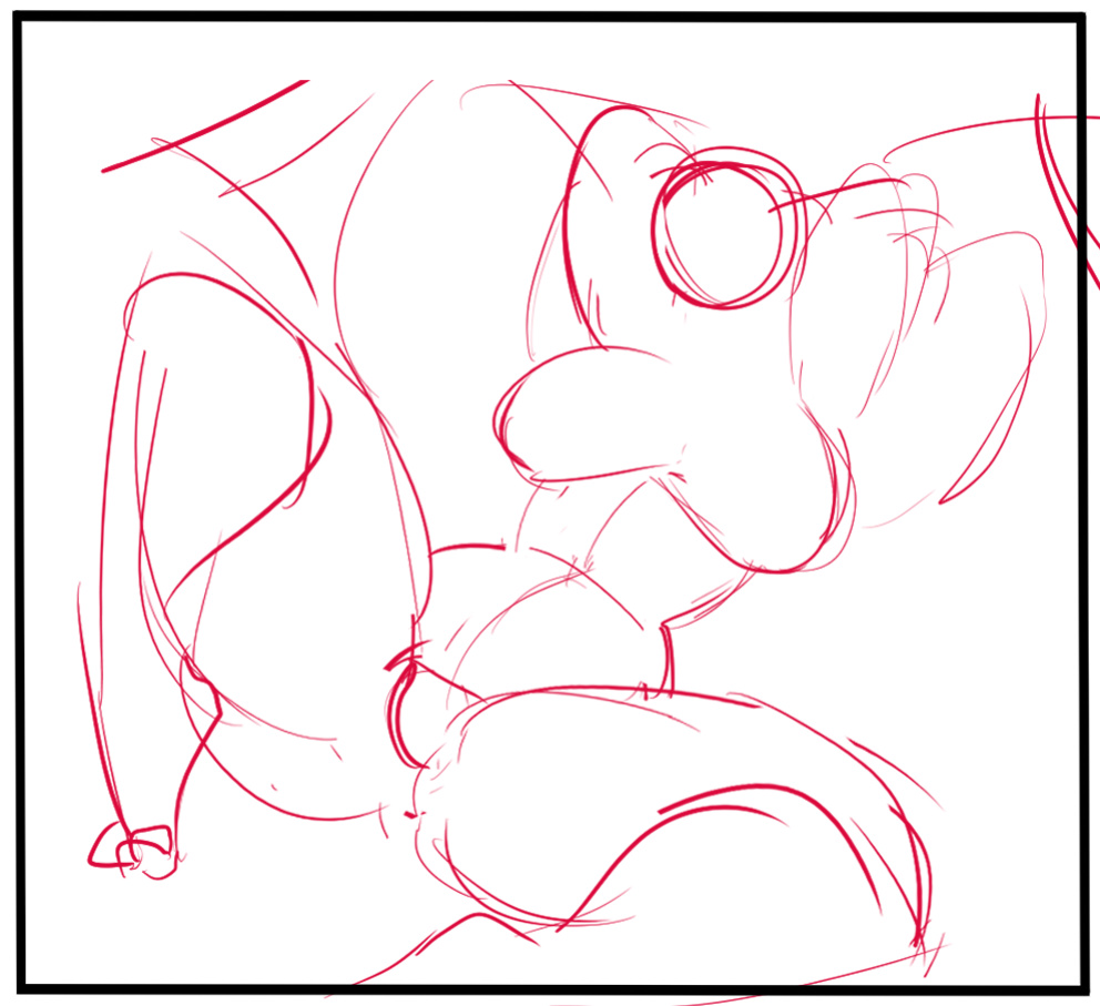Lyorenth - Monthly Pin-Up - Lycanroc Midnight Form