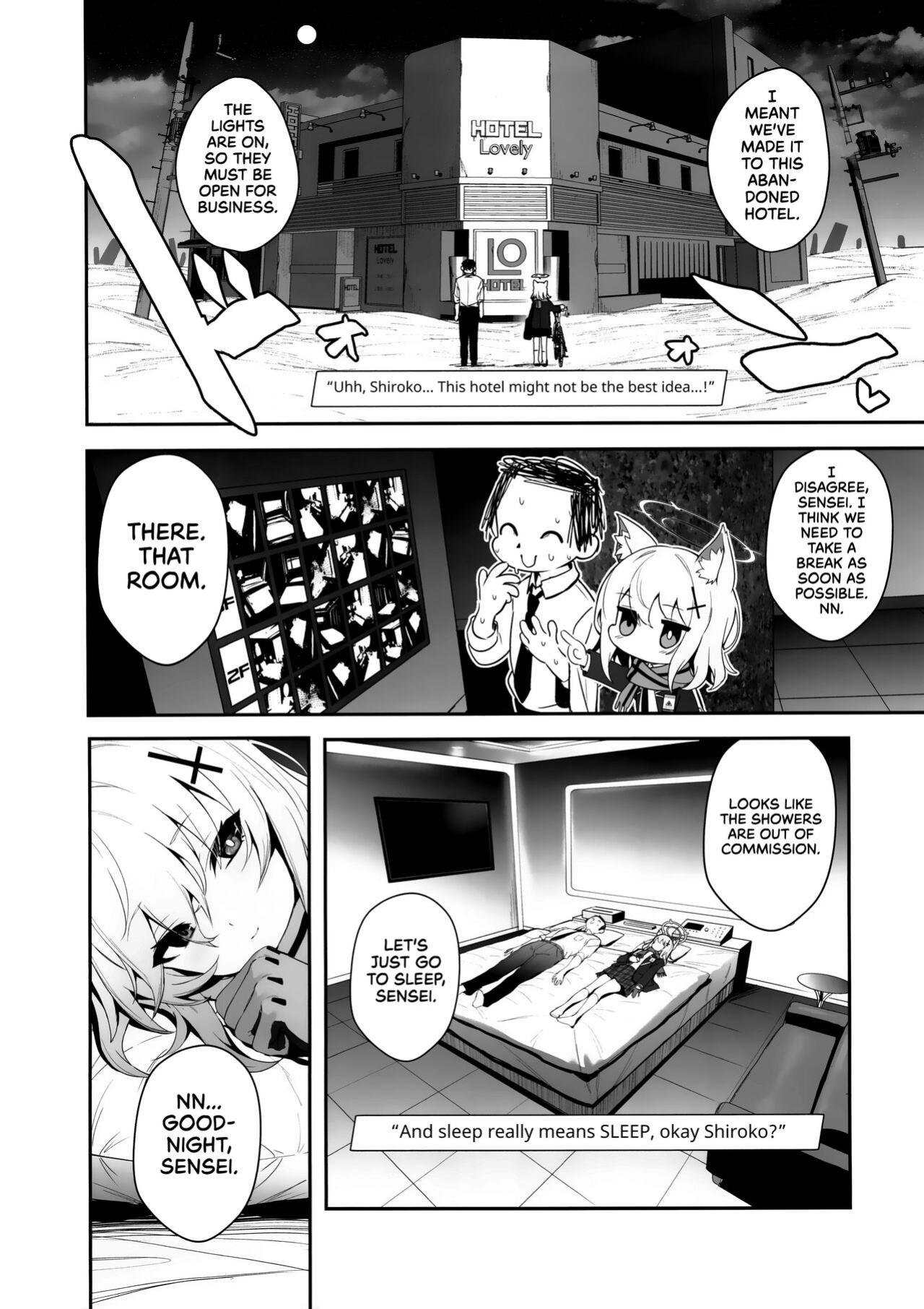 (C103) [Ulrich Laoshi (Ulrich)] ByuruAka～Seiyoku Tuyotuyo Shiroko to Rabuho Ecchi～ | Blyew Archive ~Being Taken To A Love Hotel By An EXTREMELY Horny Shiroko~ (Blue Archive) [head empty]