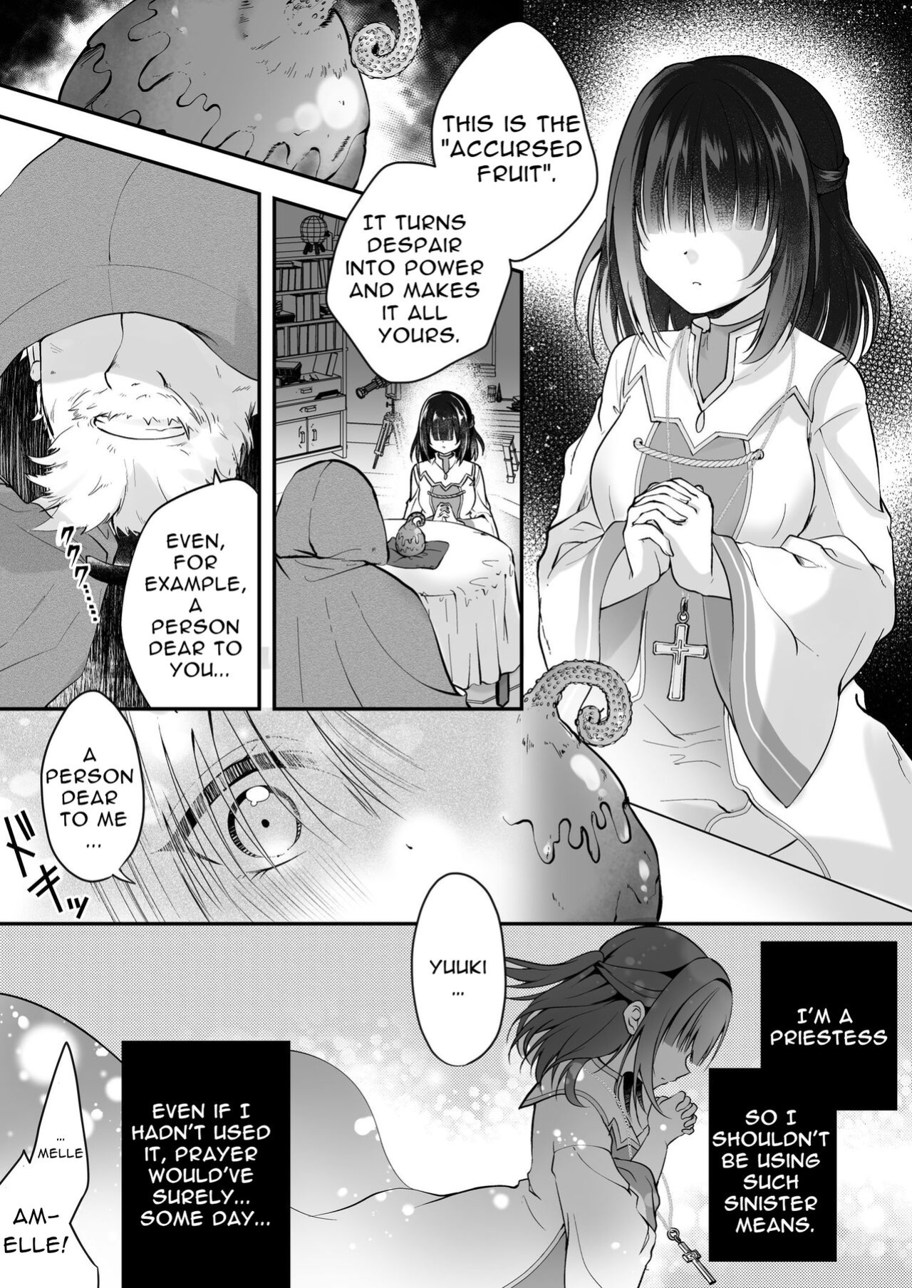 [Seika Kairaku Shoten (Eltoria, Rurimaru)] Yami Ochi Sister no Marunomi Kairaku Osen ~NTR Shi ni kuru Yatsu Zenin Marunomi Sureba Watashi no Kachida yo ne~ | Vore Pleasure Contamination of a Darkly Corrupted Cleric