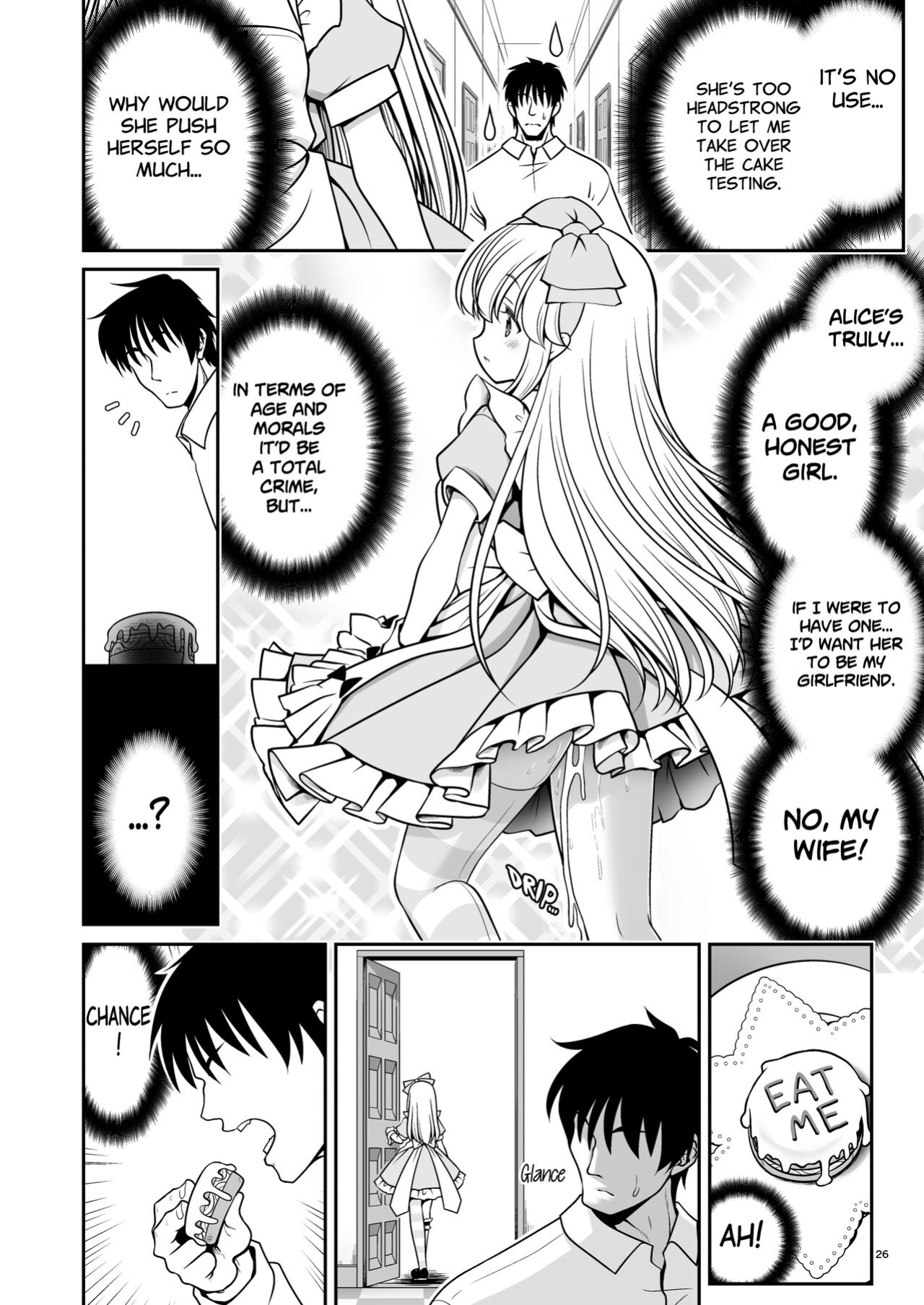 [Yosutebito na Mangakaki (Tomoki Tomonori)] Ecchi na Gedoku ni Hamacchatte Jibun kara Doku o Ukeru Komatta Alice (Alice in Wonderland) {Mant}