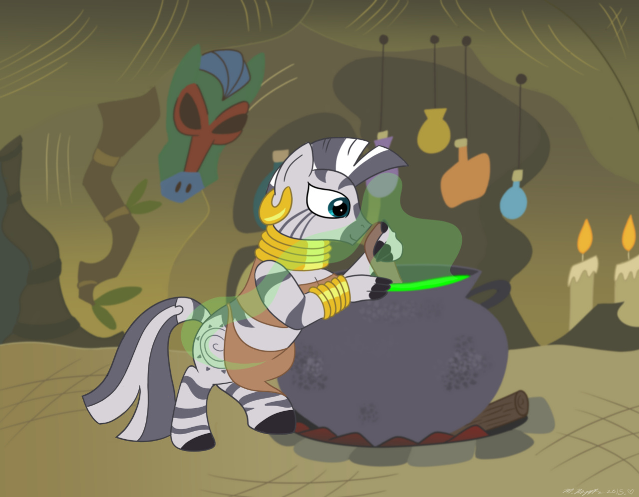 [Necrofeline] Zecora Big Booty Growth Comic (Completed)