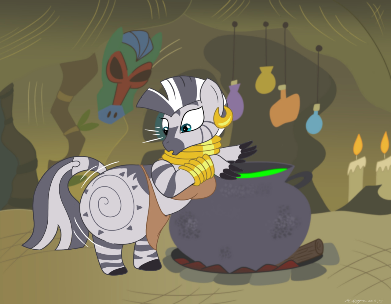 [Necrofeline] Zecora Big Booty Growth Comic (Completed)