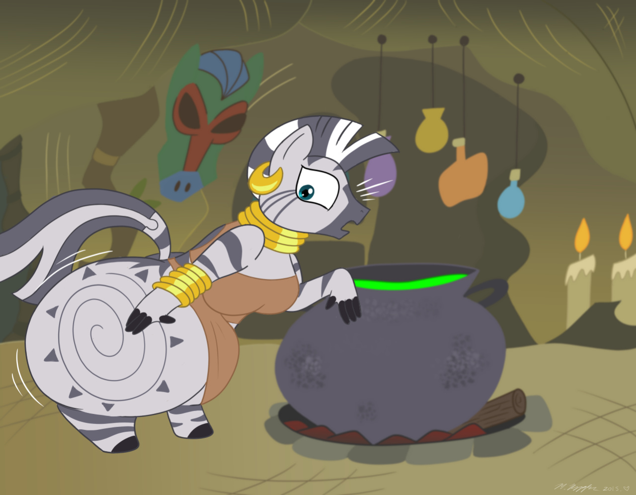 [Necrofeline] Zecora Big Booty Growth Comic (Completed)