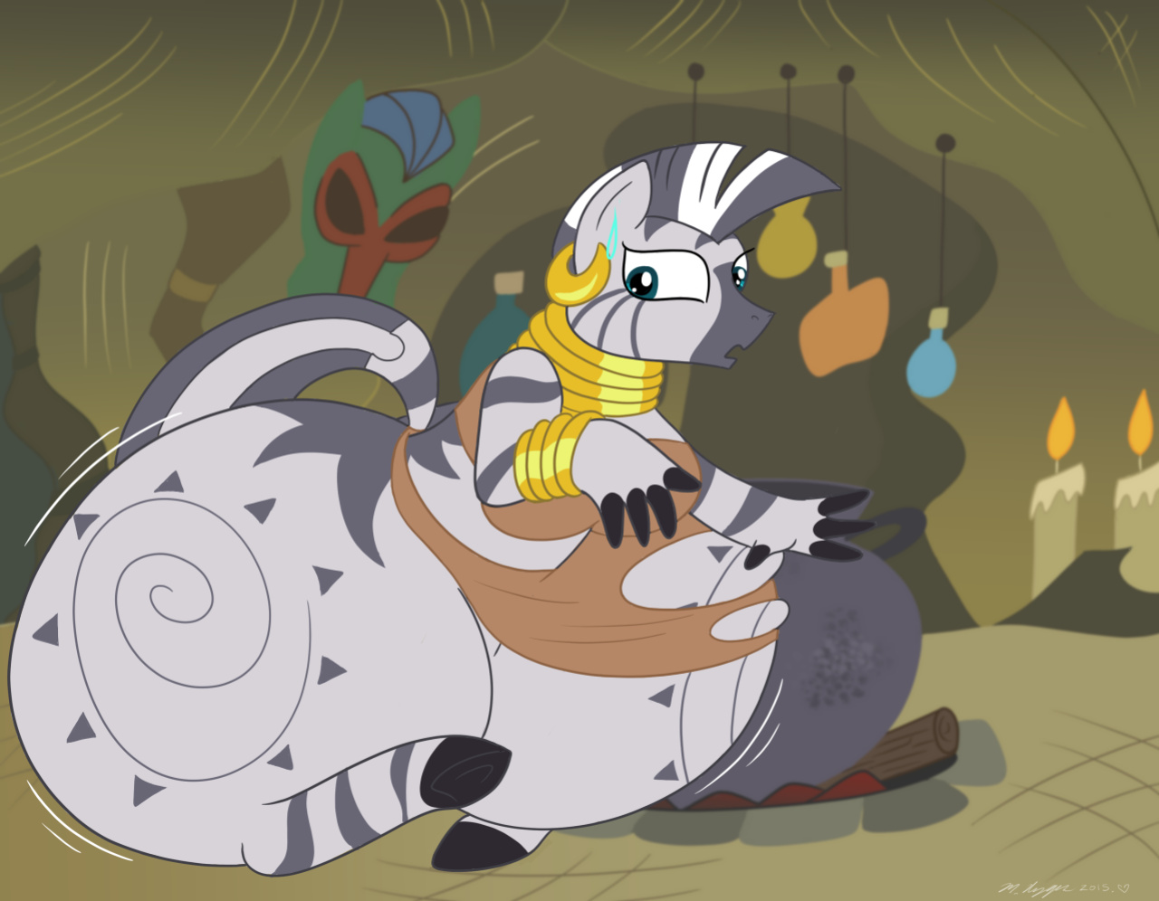 [Necrofeline] Zecora Big Booty Growth Comic (Completed)
