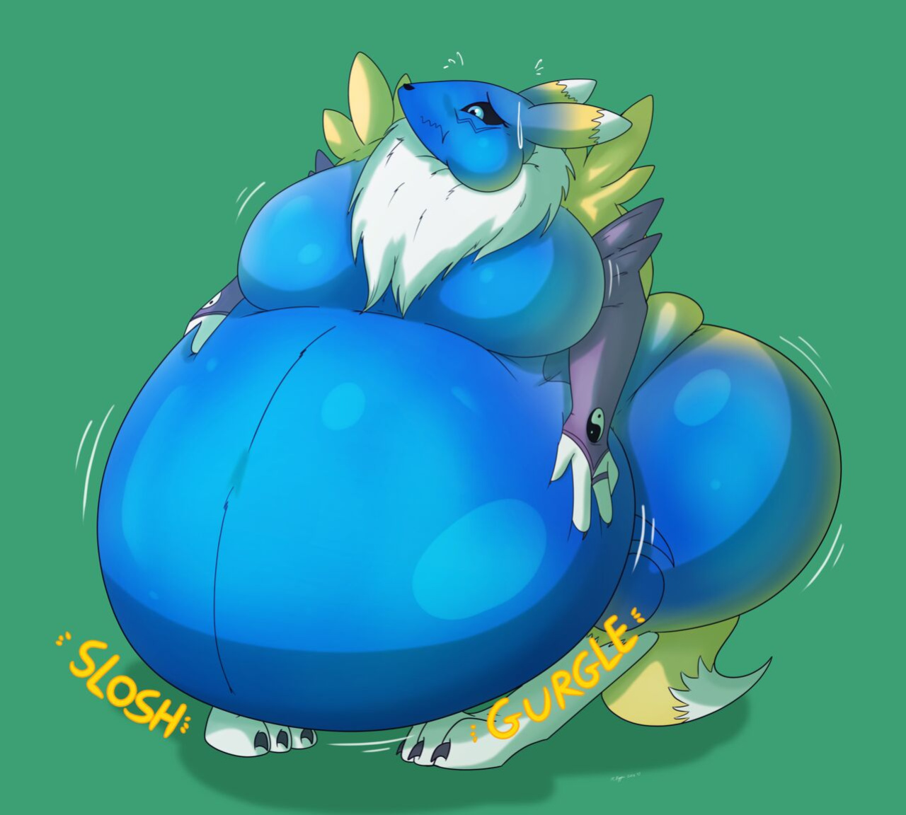 [NecroFeline] Digimon - Bandwidth Soda Sleepover + Extra Weightgain Comics (Completed)