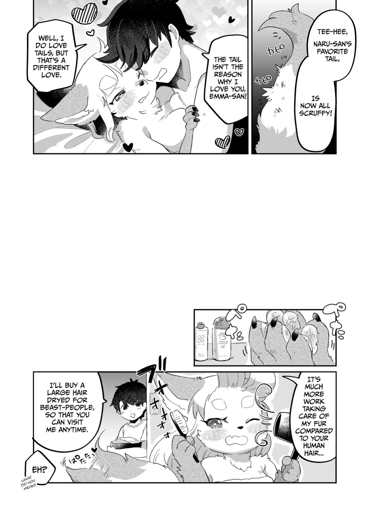 (Kemoket 12) [moffle (mabo)] Kimi no Shippo wo Mofuritai! | I Want to Pet Your Tail Too! [Haj3]
