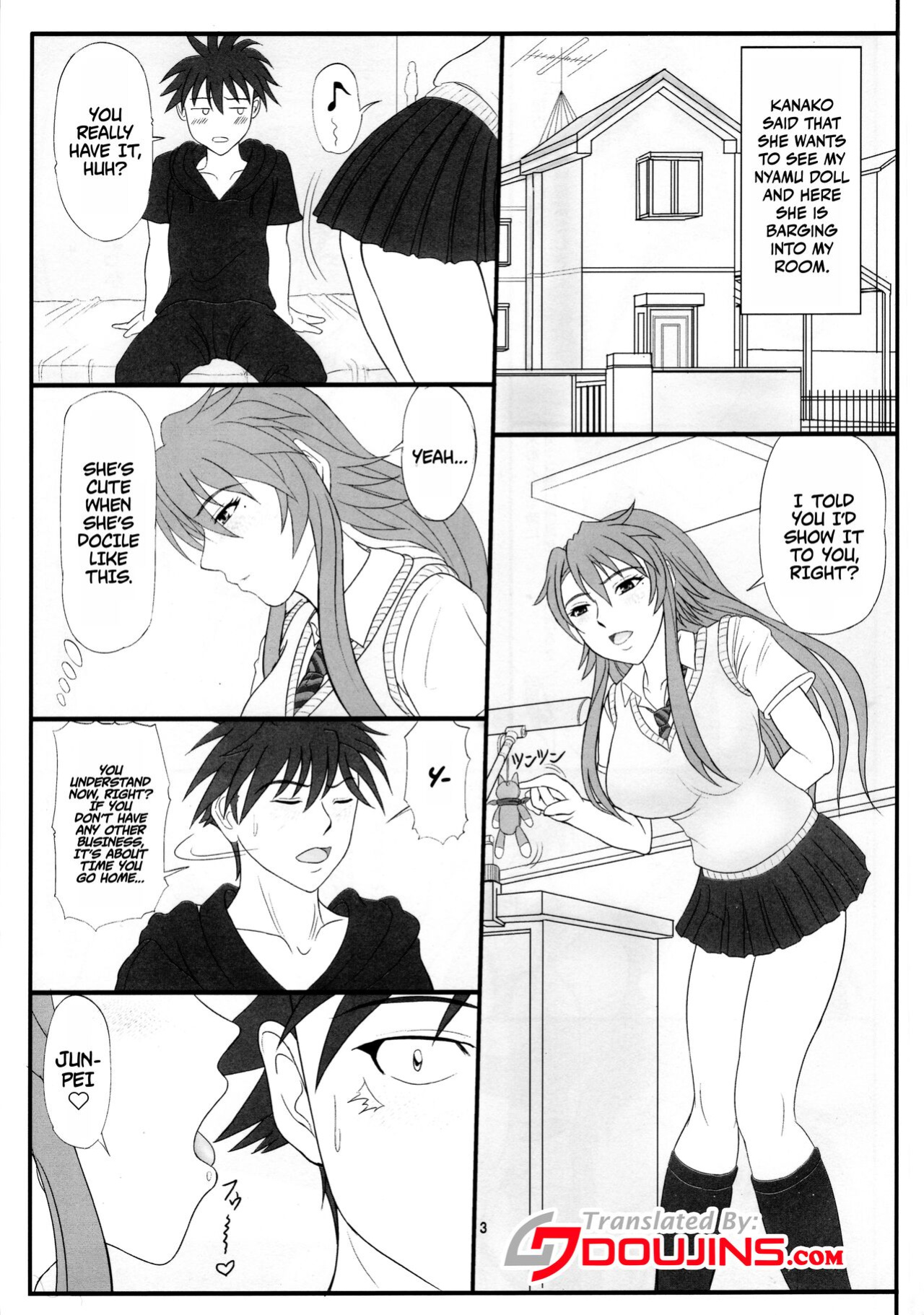 (C77) [Gouon (SWA)] Kanako Oppai! | Kanako's Boobs (Nyan Koi!)
