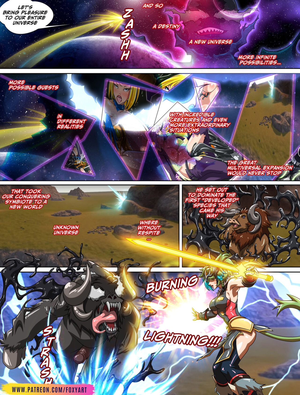 [Foxyart] COMIC VENOM SEX MULTIVERSE