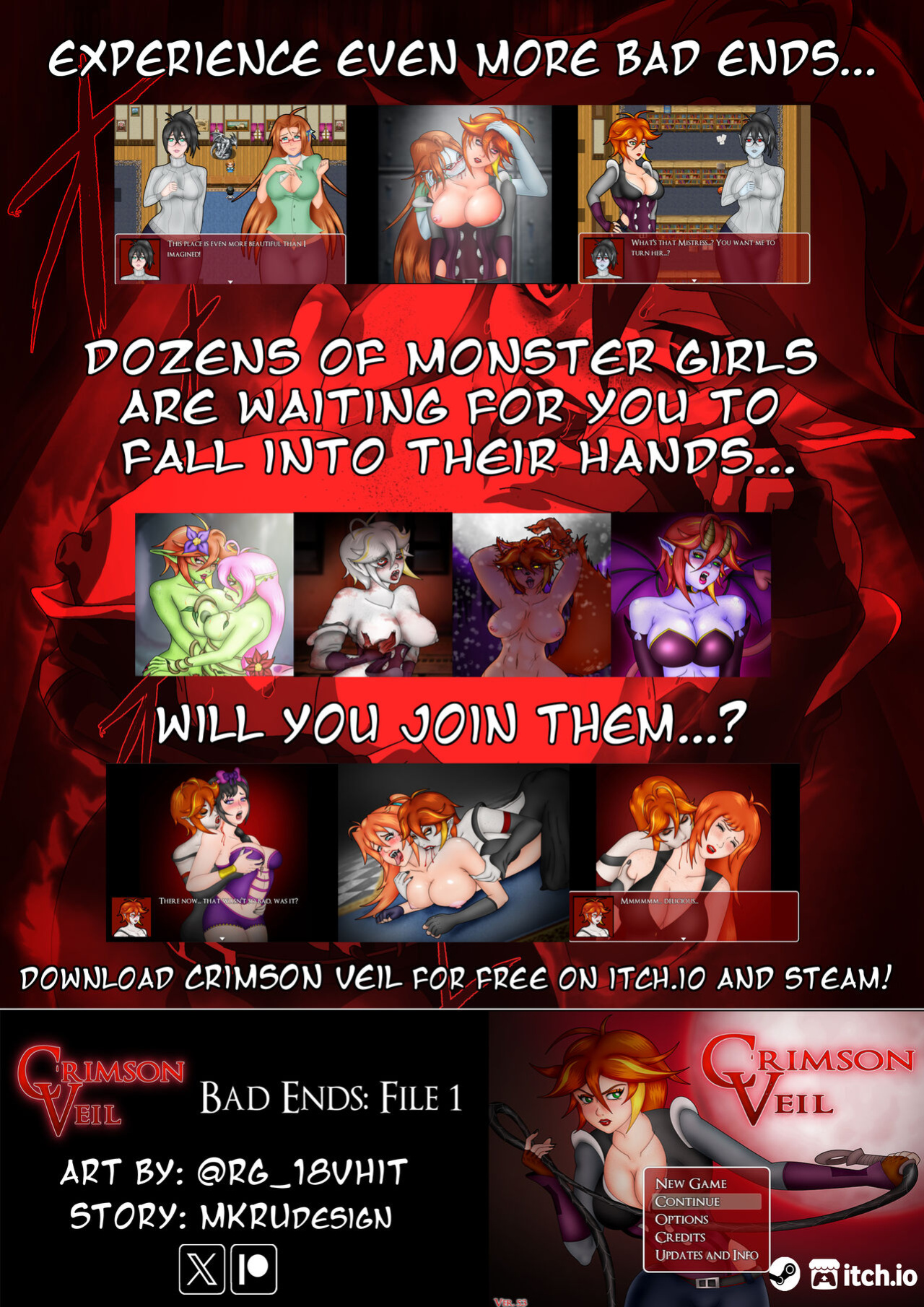 Crimson Veil Bad Ends: File 1