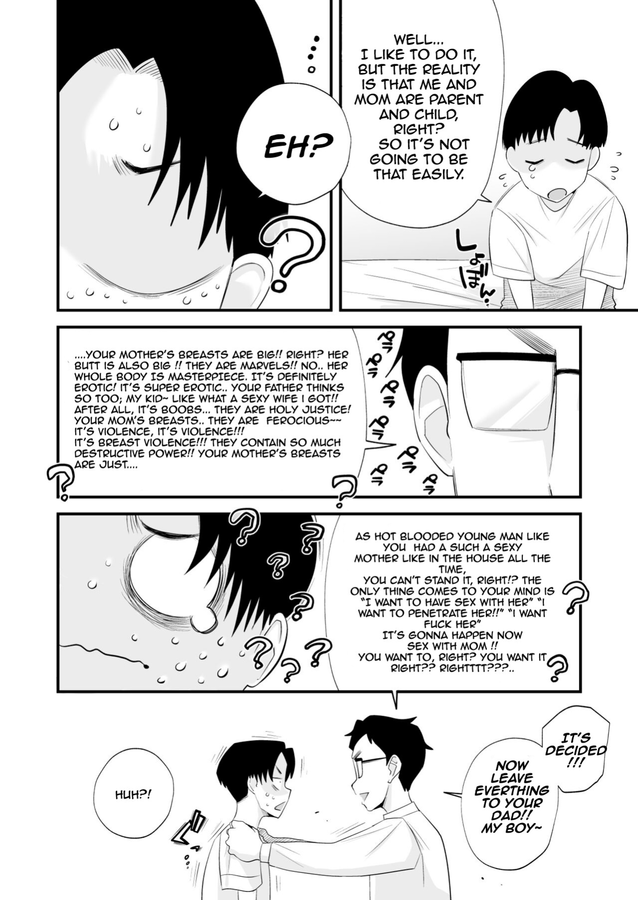 [Haitoku Sensei] Chichioya Kounin! Hasegawa-san Chi no Oyako Kankei [Mob 100 translation]