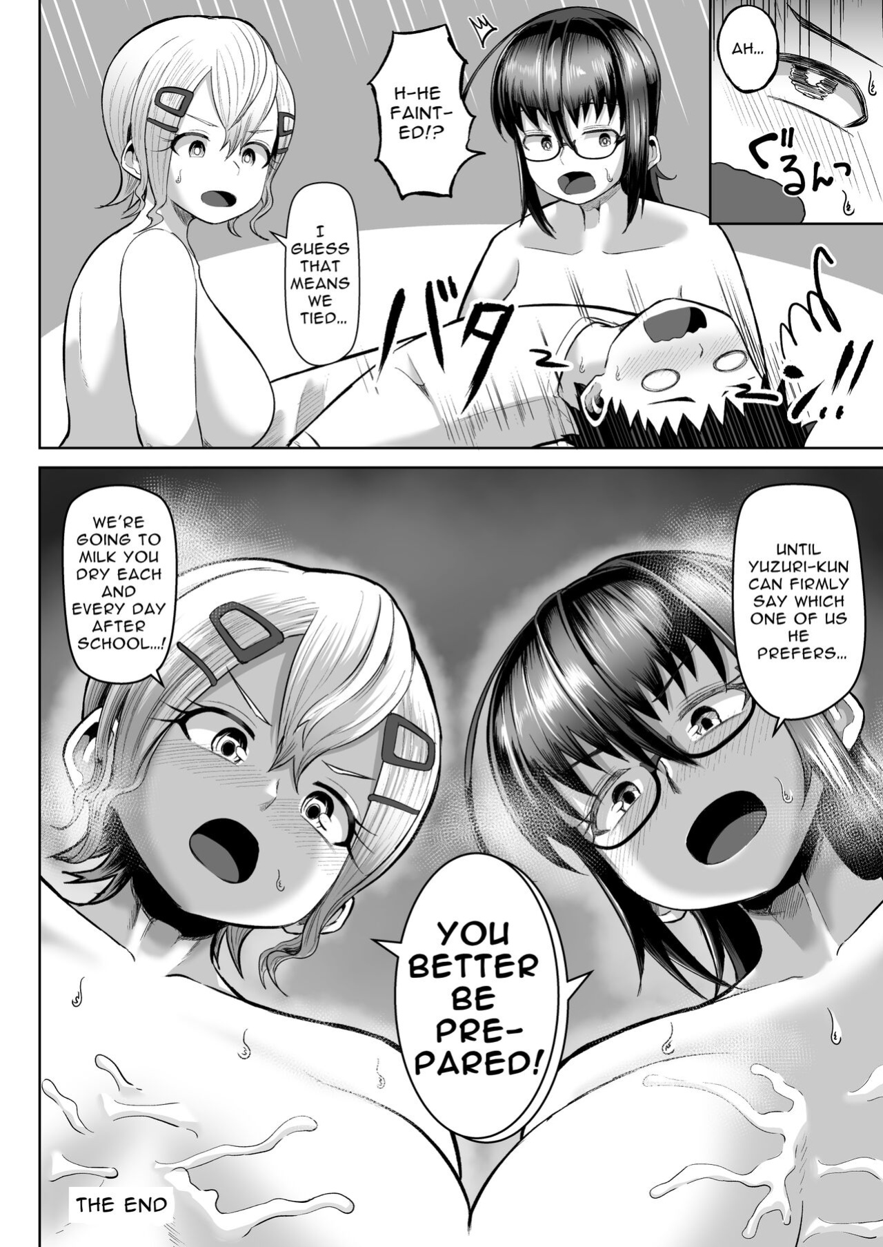 [moriya (tenkomori)] Paizuri iin no 2-ri ga boku o toriau!!? | Two Titty Fuck Committee Members Fight Over Me!!? [Fyuriostranslations]