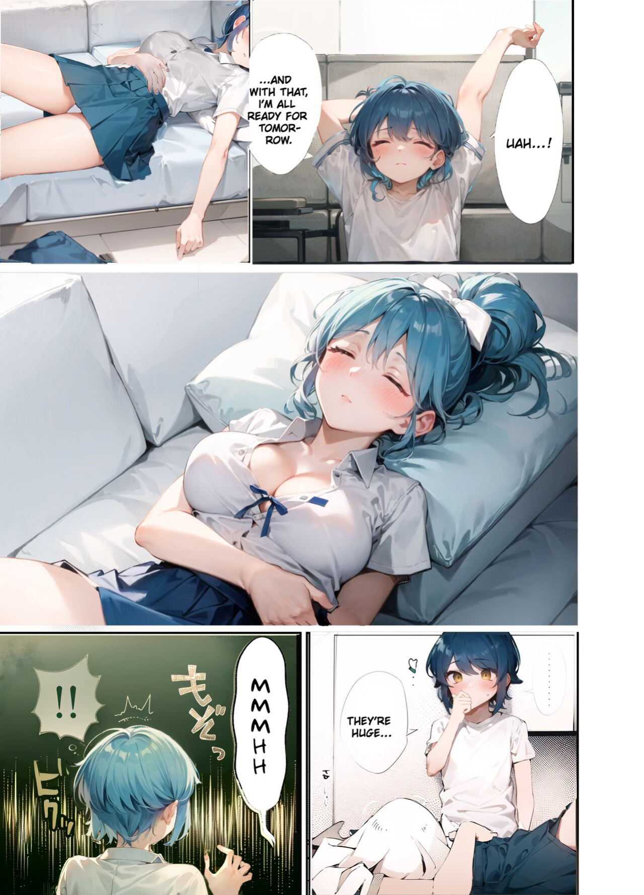 [blue lung] Uchi no Aneki wa Kyokon desu | My Well-Hung Older Sister [AI-Coloring]