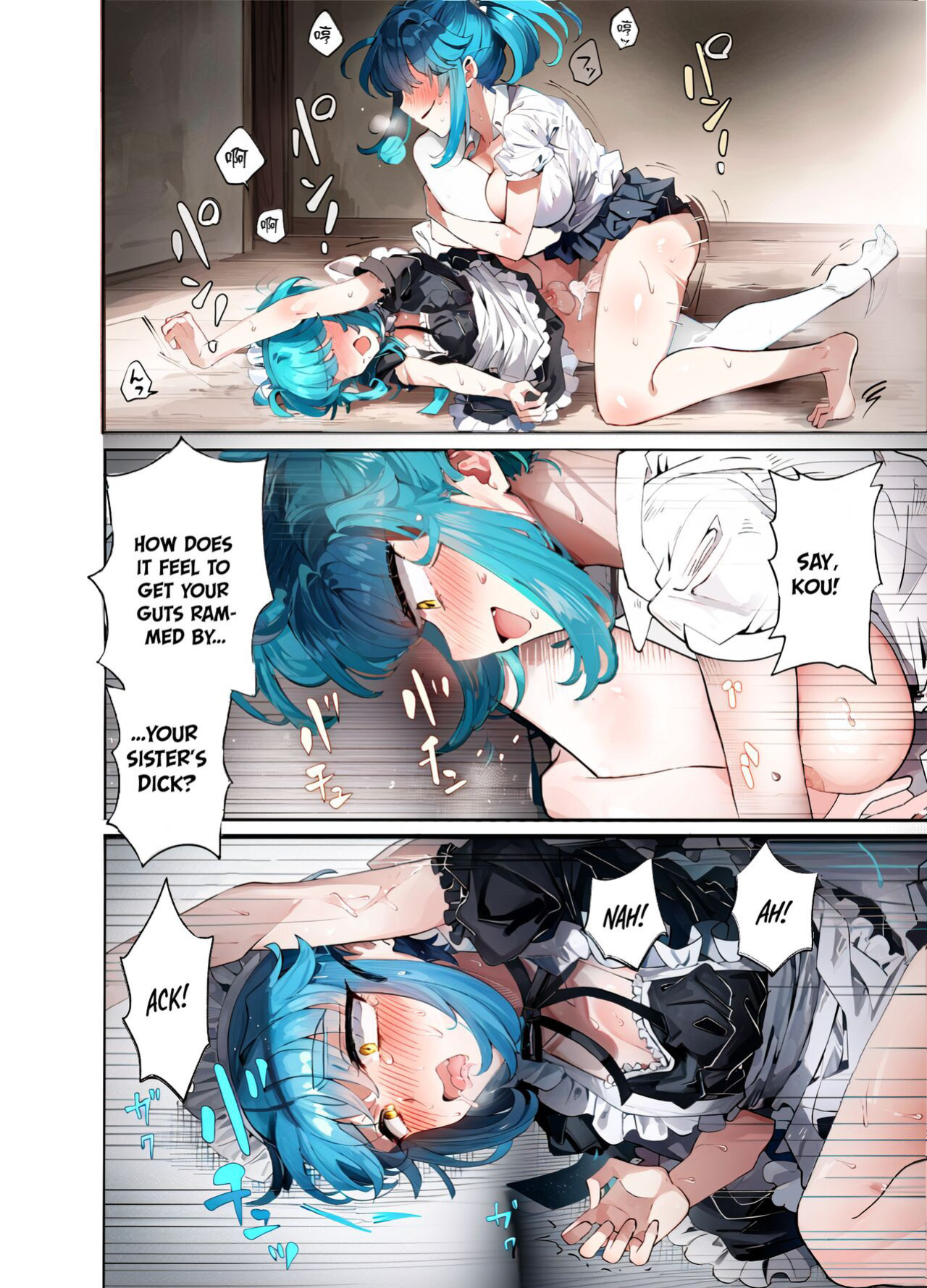 [blue lung] Uchi no Aneki wa Kyokon desu | My Well-Hung Older Sister [AI-Coloring]