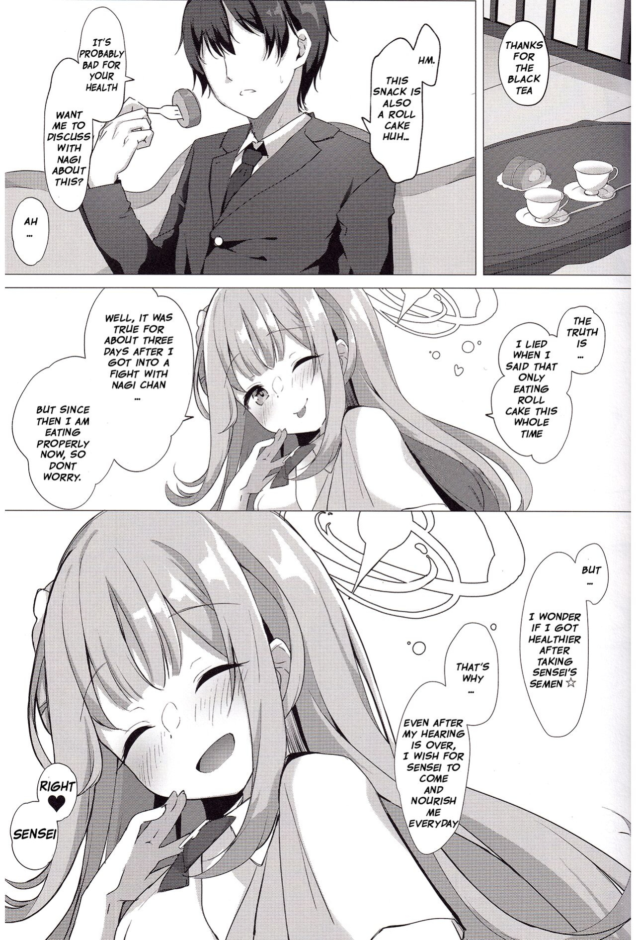 (C100) [Kinokomushin (Kinokomushi)] Sensei de, Eiyou Hokyu Shitai naa | I Want To Be Nourished By Sensei (Blue Archive)