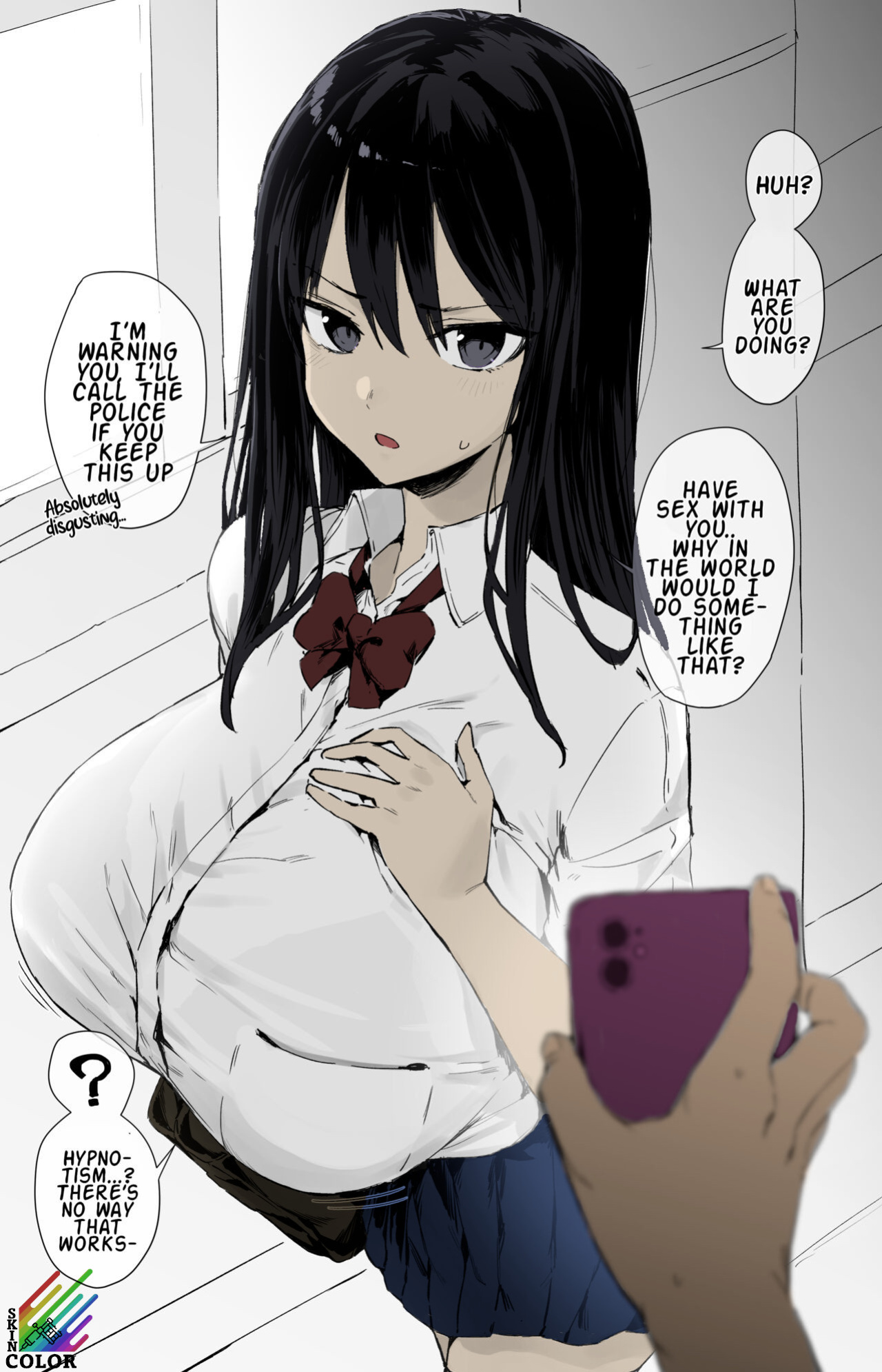 [Hotate-chan] Saimin sarechau JK Hypnotizing a High-Schooler