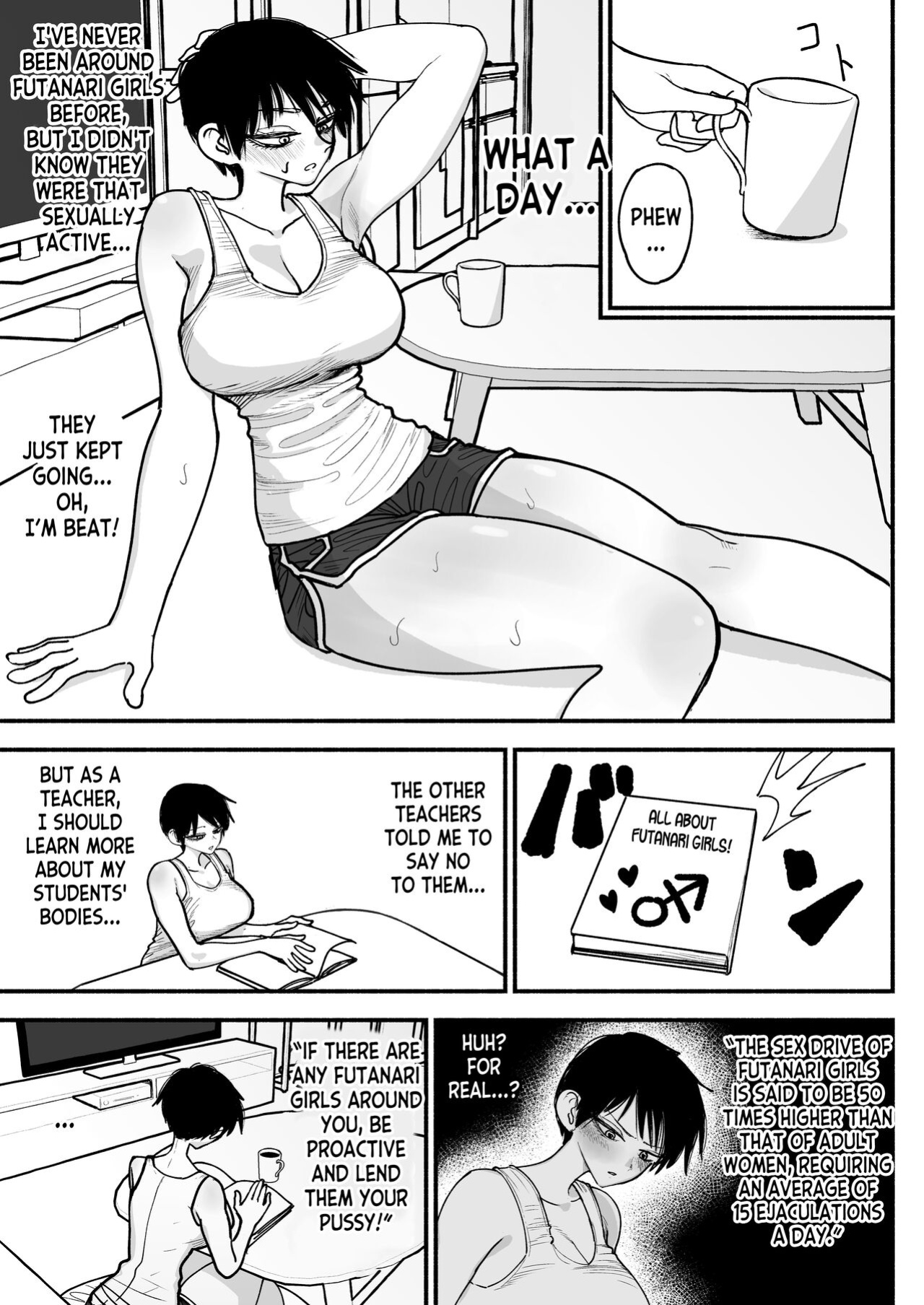 [Nagayama (Agagaga)] Futanari Joshikou no Onaho ~Itsudemo Sex Sasete Kureru Kiyowa de Yasashii Koushinchou Kyonyuu Sensei~ [desudesu]