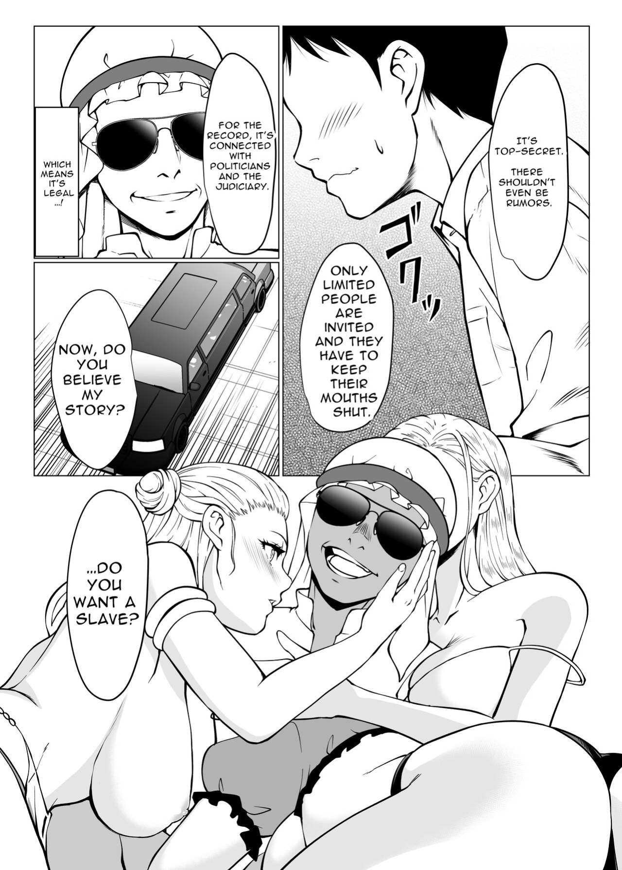 [Shiroganean (Aomizuan, Nemui Nezu, Mitsuhime Moka)] Dorei Shijou no Jitsujou ~Tokyo Big Sight ni Jitsuzai suru Gendai Nihon no Dosukebe na Yami~ | Sex Slave Market Circumstances ~The dark perversion of modern Japan~