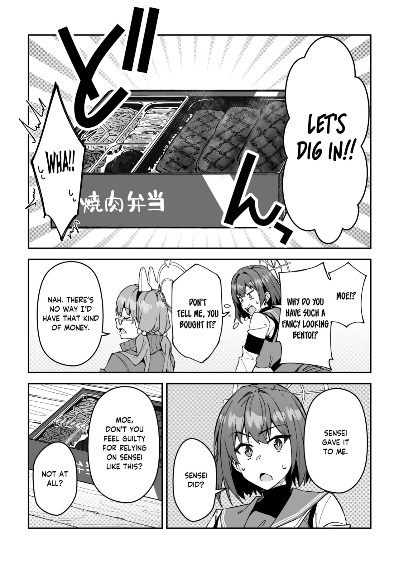 [Syunichi Kansuu (Syunichi)] Yokujou Usagi no Shokushou Choutatsu Sakusen | Lusty rabbit's mission to secure food supply (Blue Archive) [Tea Party Scans]