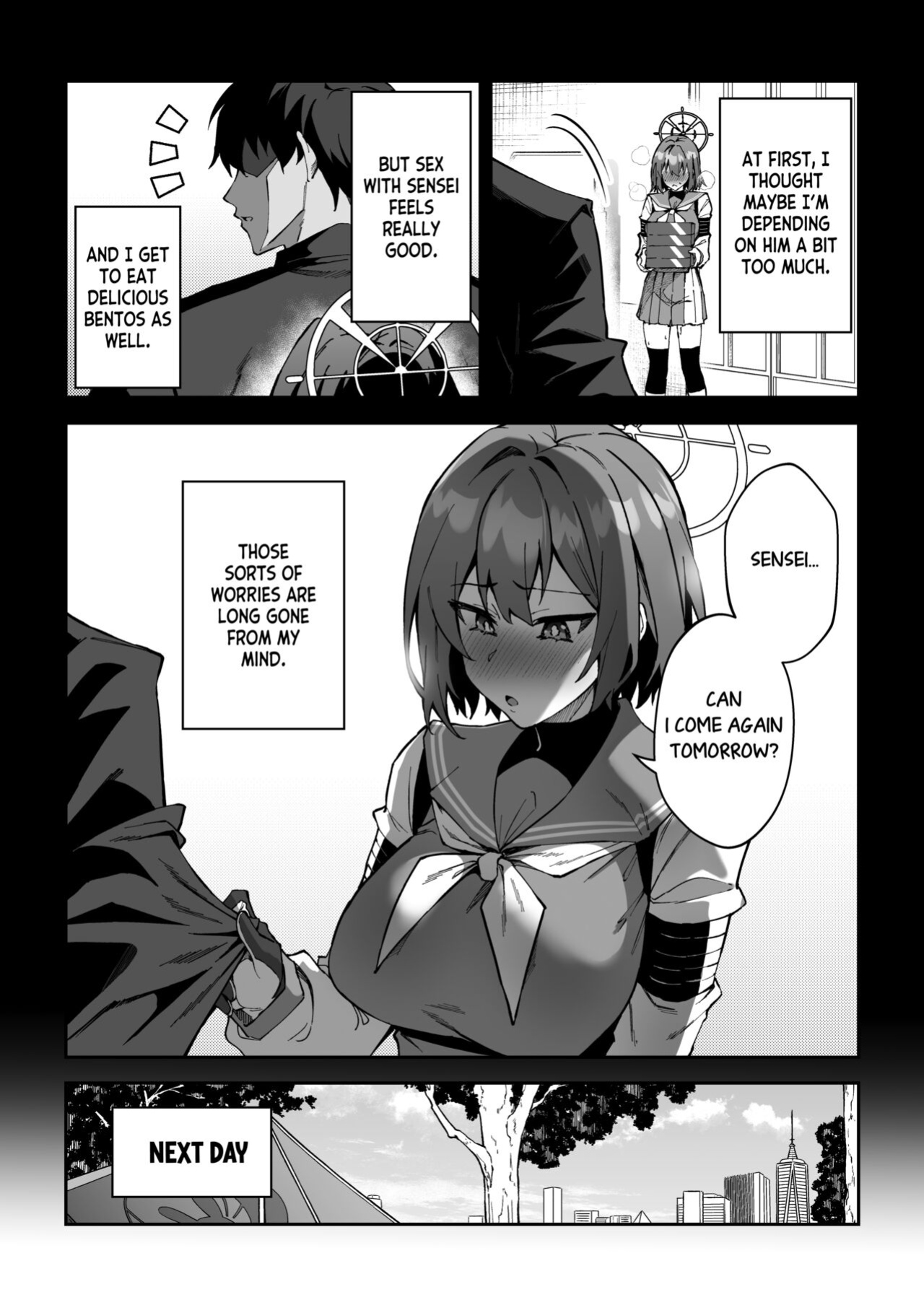 [Syunichi Kansuu (Syunichi)] Yokujou Usagi no Shokushou Choutatsu Sakusen | Lusty rabbit's mission to secure food supply (Blue Archive) [Tea Party Scans]