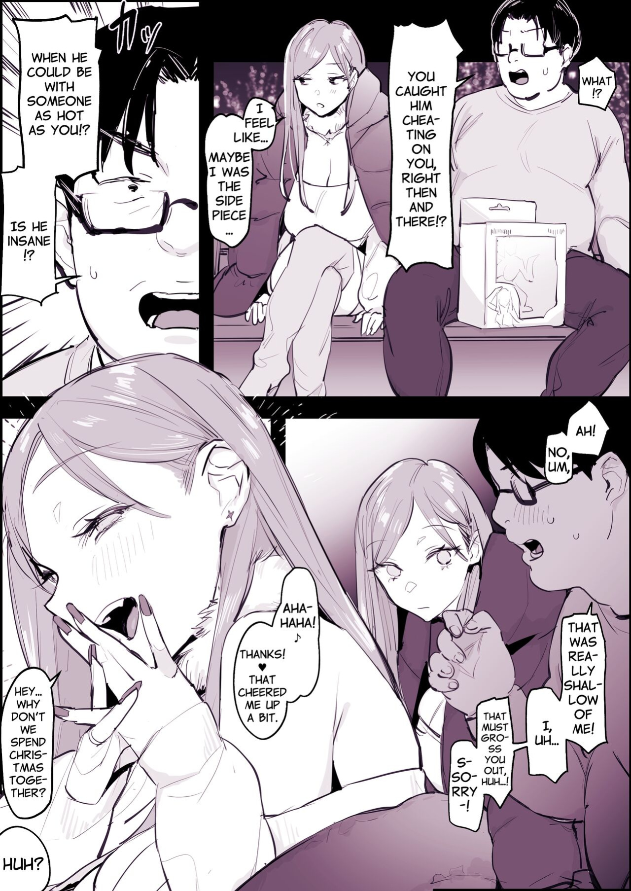 [Poriuretan] Shoushin Gal to Seinaru Ichiya | Holy Night with a Heartbroken Gal