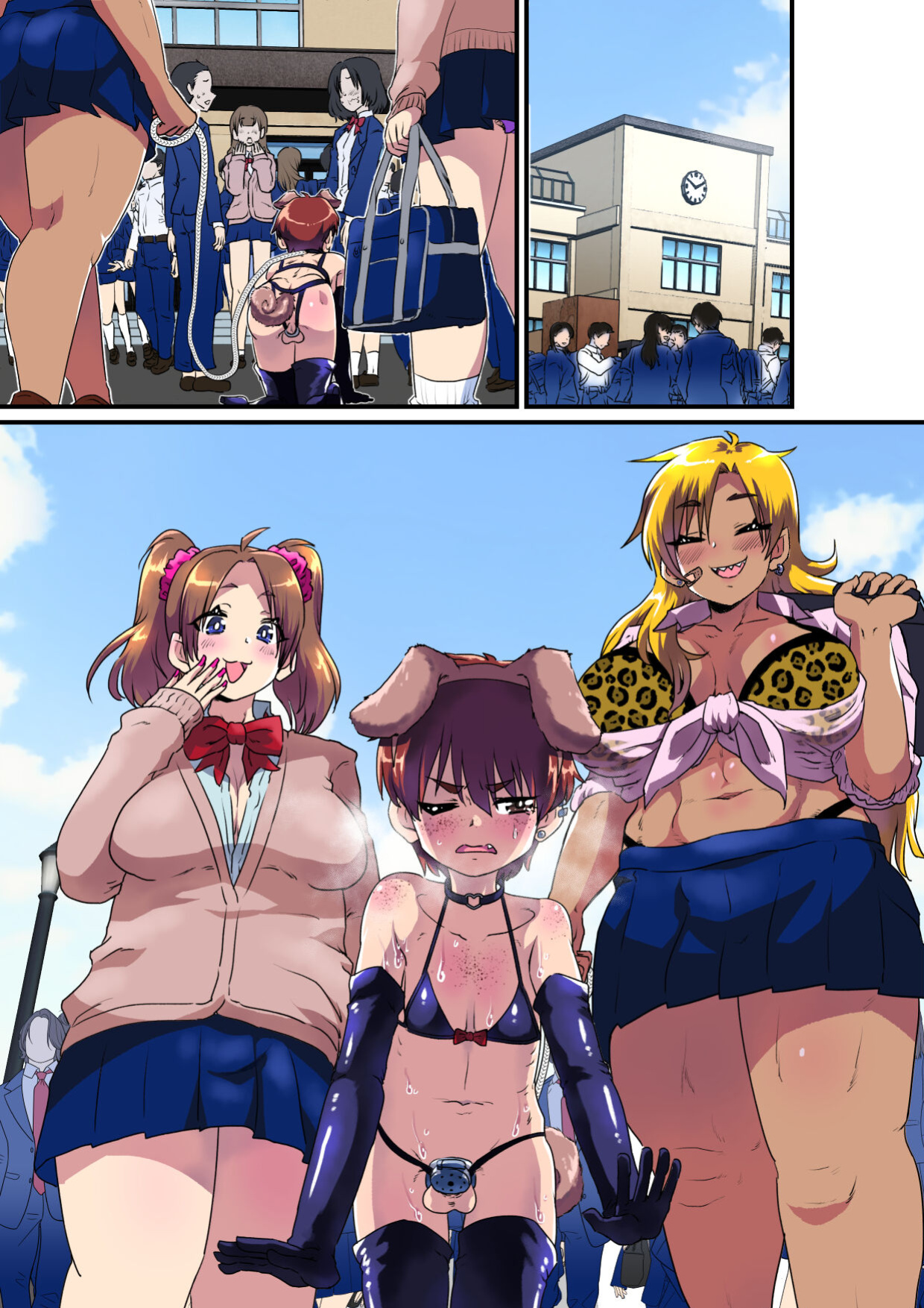 [Nikuyakitei (Nikuyaki)] Ore ga Mesu Ochi Shite Kyokon Futanari Gyaru-tachi no Seishori-you Chinpo Ana ni Choukyou Sarete Shimatta Ken. | I Ended Up Being Transformed Into The Sissy Slave Of The Big-Cocked Futanari Girls.