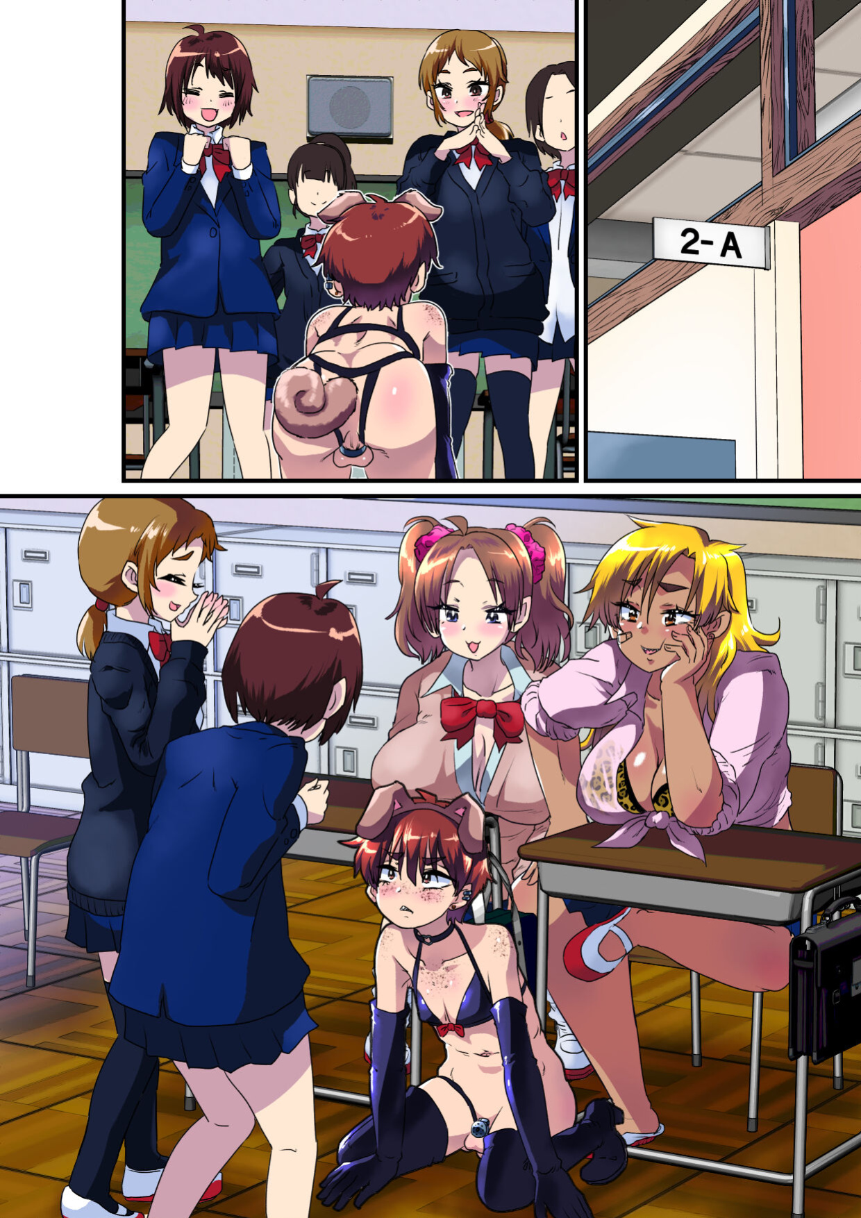 [Nikuyakitei (Nikuyaki)] Ore ga Mesu Ochi Shite Kyokon Futanari Gyaru-tachi no Seishori-you Chinpo Ana ni Choukyou Sarete Shimatta Ken. | I Ended Up Being Transformed Into The Sissy Slave Of The Big-Cocked Futanari Girls.