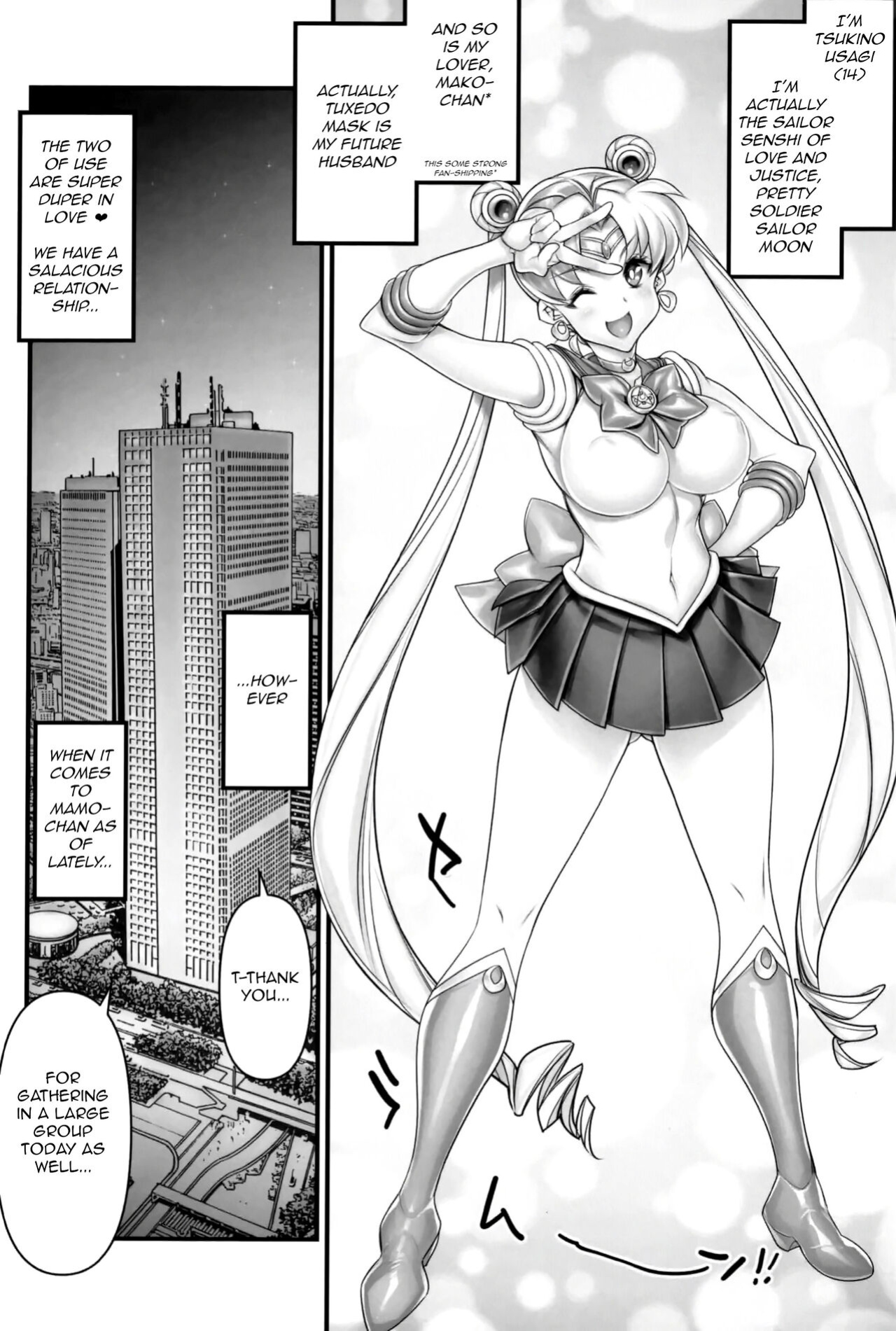 (C102) [Kashiwa-ya (Hiyo Hiyo)] Sera Hame Moon de NTR Sex ! | Sailor Fuck Moon's Netorate Sex! (Bishoujo Senshi Sailor Moon) [q91]